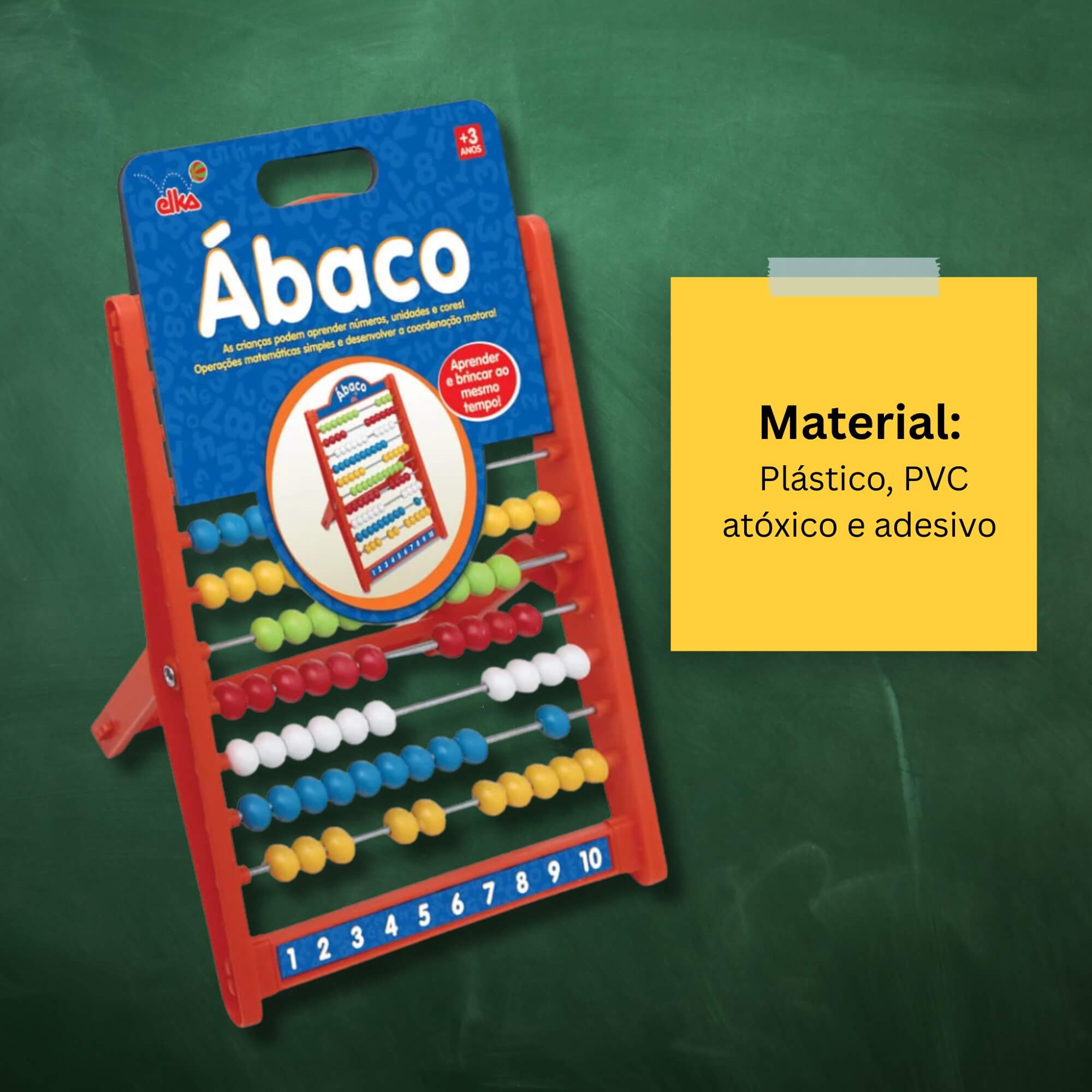 Brinquedo Educativo Ábaco Escolar Elka - 512