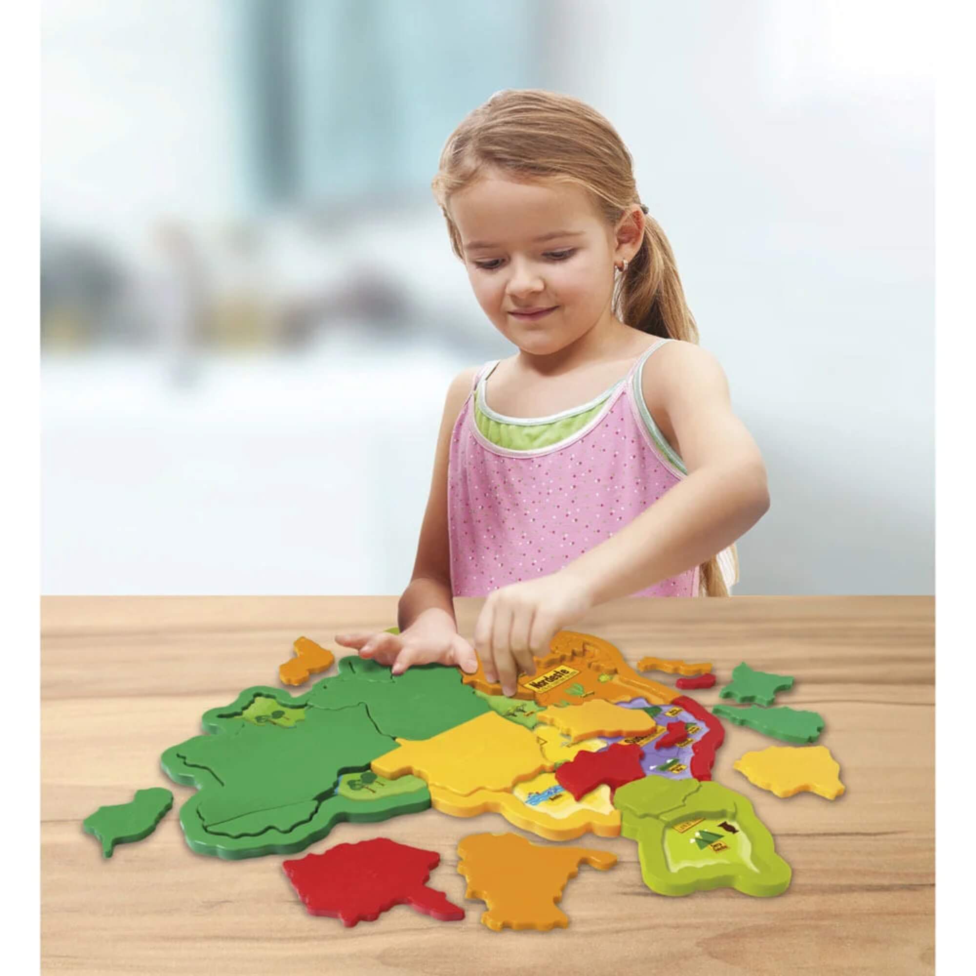 Jogo Educativo Mapa do Brasil em Plástico 3D Elka - 1109
