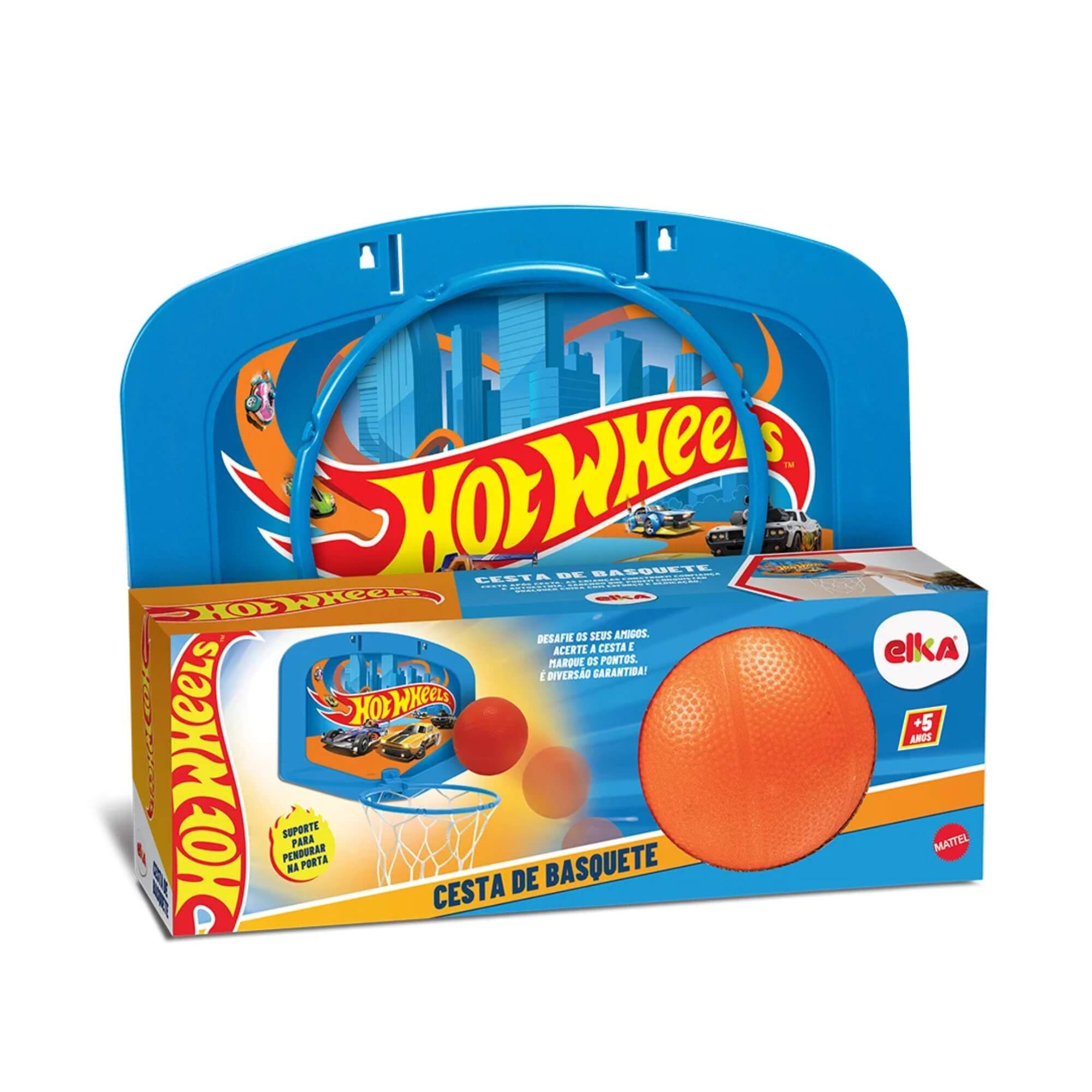 Brinquedo Infantil Cesta de Basquete Hot Wheels Elka - 1327
