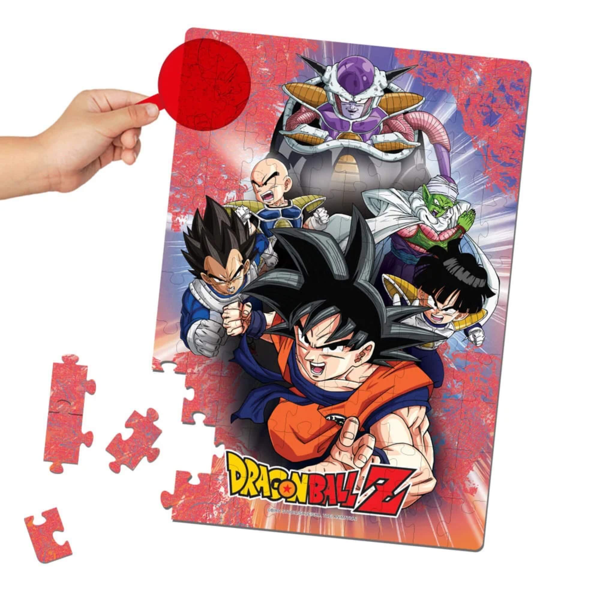 Jogo Infantil Quebra-Cabeça Lente Mágica Dragon Ball Z 100 Peças Elka - 1262