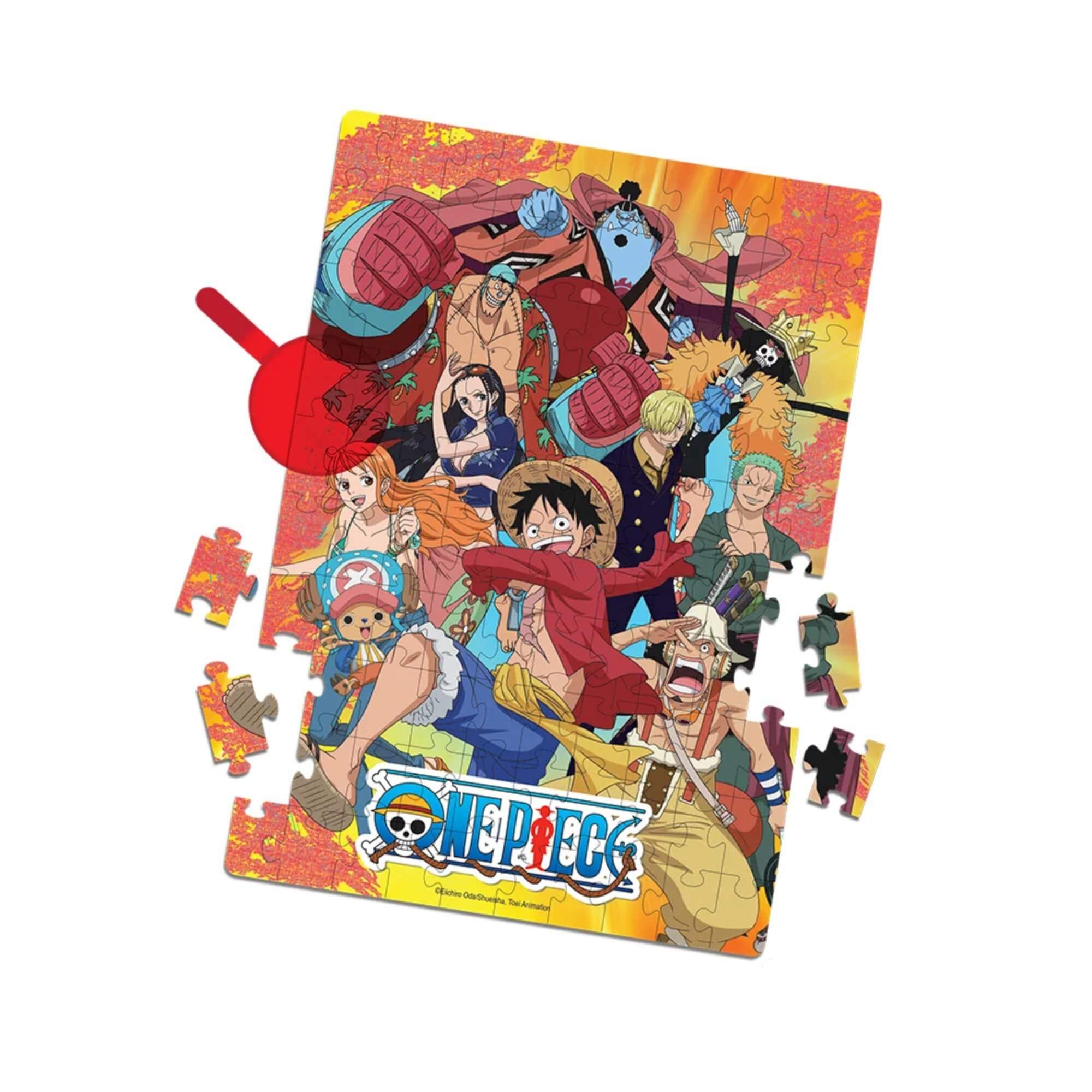 Jogo Infantil Quebra-Cabeça Lente Magica One Piece 100 peças Elka - 1331