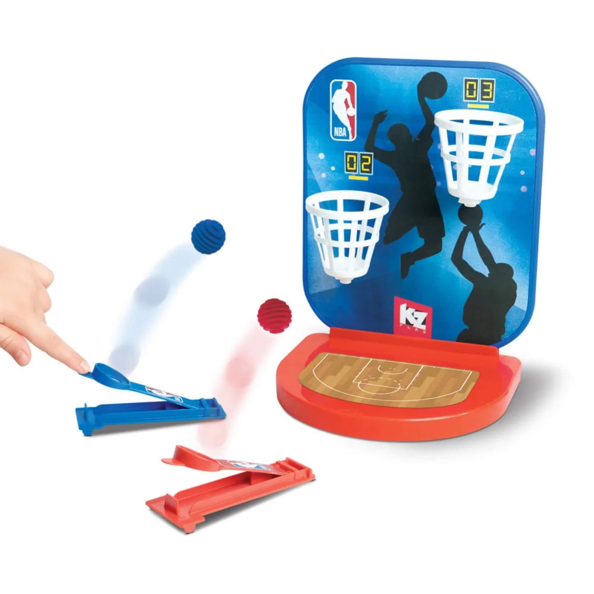 Jogo Lance Livre NBA c/ 2 Lançadores e 8 Bolinhas Elka - 1256