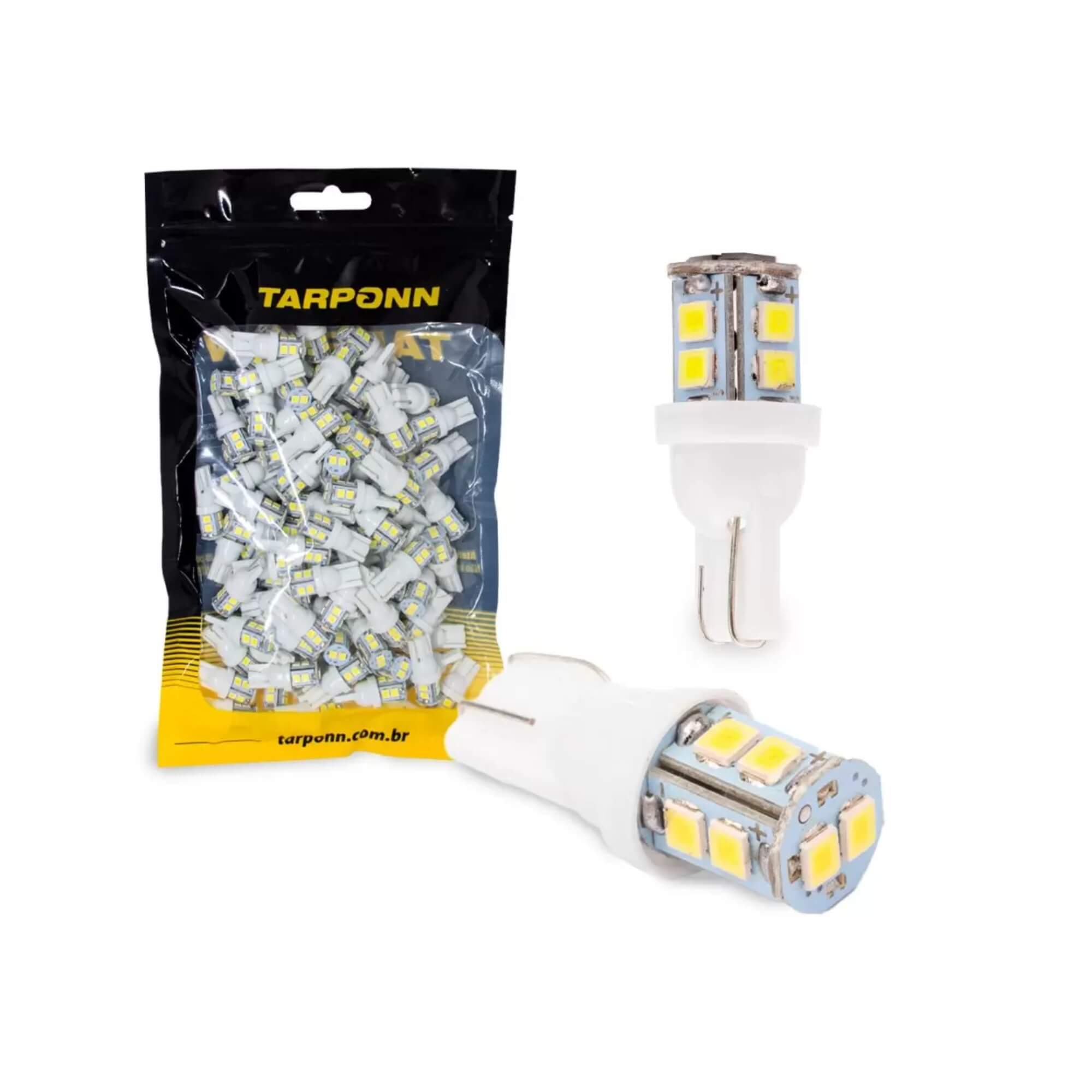 Lâmpada LED Pingo T10-3528-10SMD 12V 6000k sem Blister (unidade) Tarponn - TP-5301