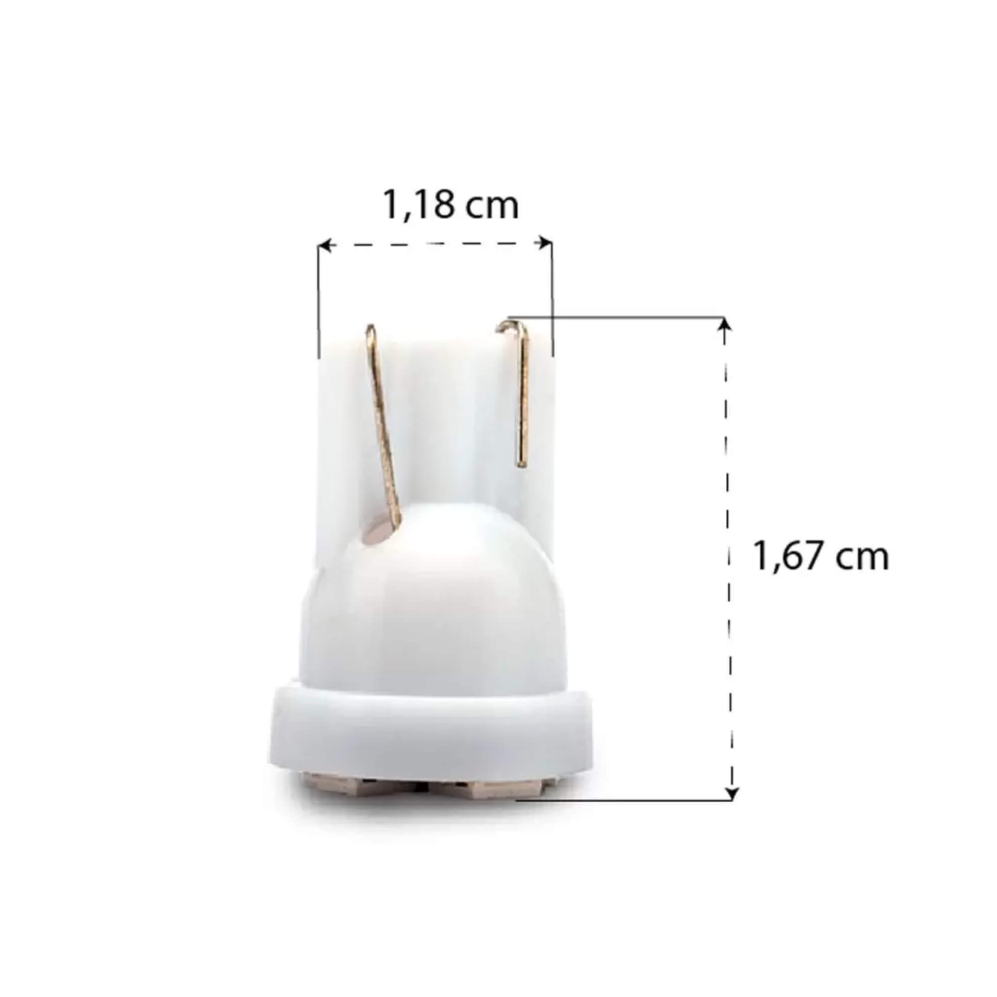 Lâmpada LED Pingo T10-3528-4SMD 12V 6000K Sem Blister (unidade) Tarponn - TP-5303