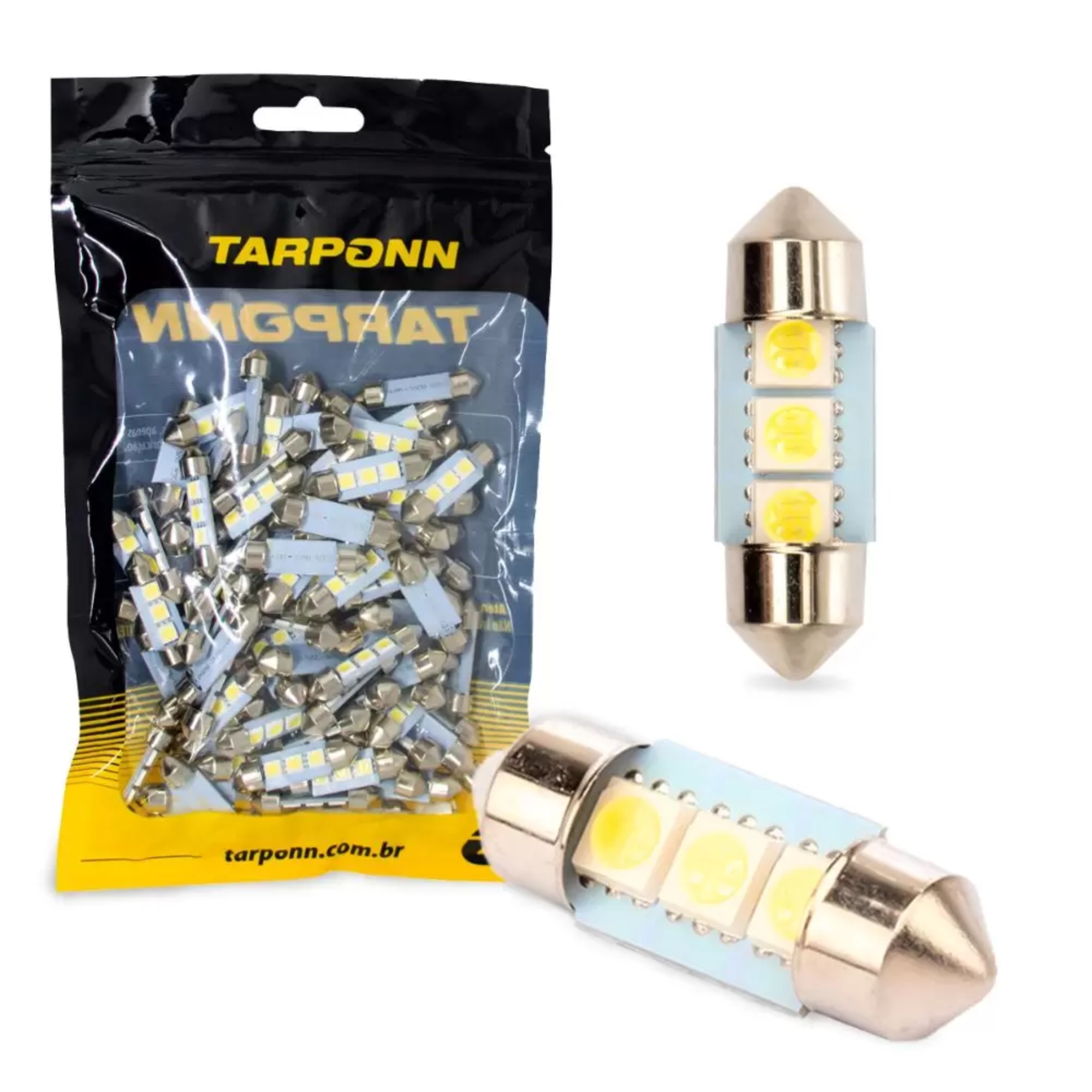 Lâmpada LED SJ-5050-3SMD-31MM 12v 6000k sem Blister (unidade) Tarponn - TP-5316