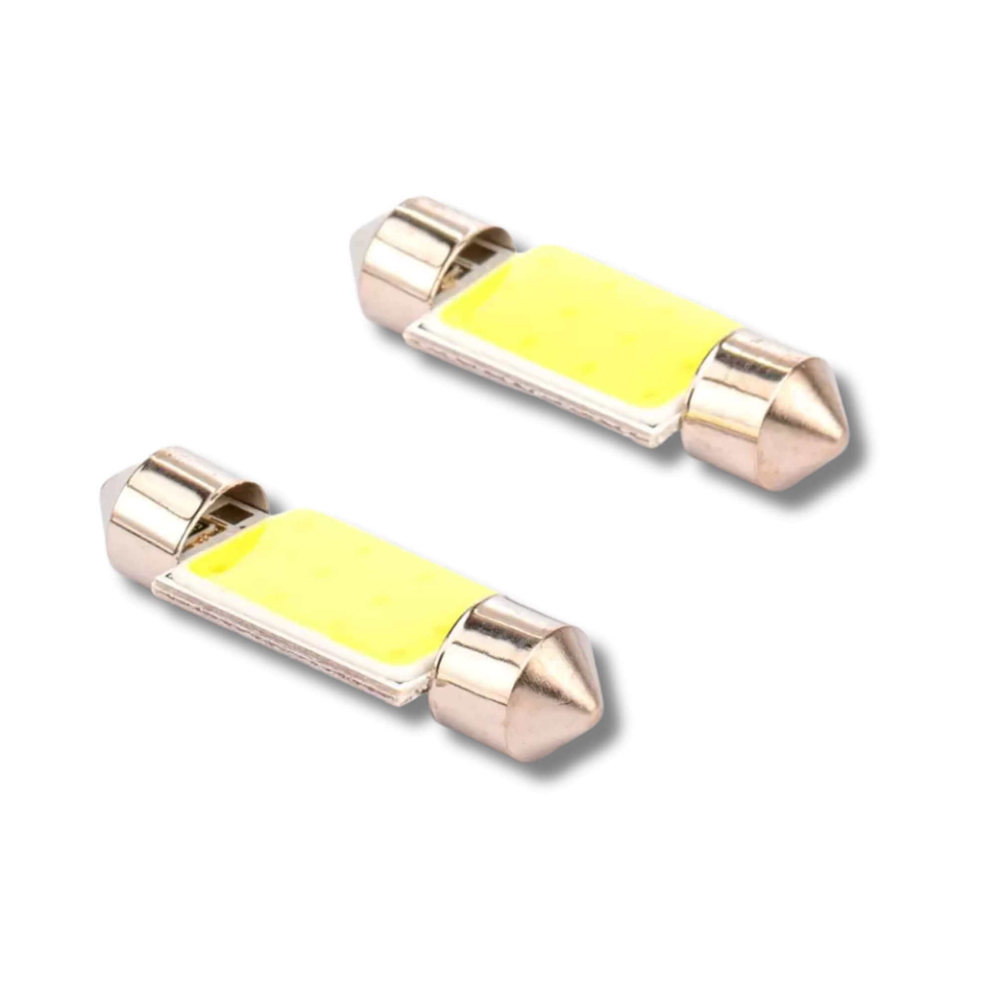 Par de Lâmpadas LED Torpedo SJ-COB-12C-36MM 12v 6000k Tarponn - TP-5032