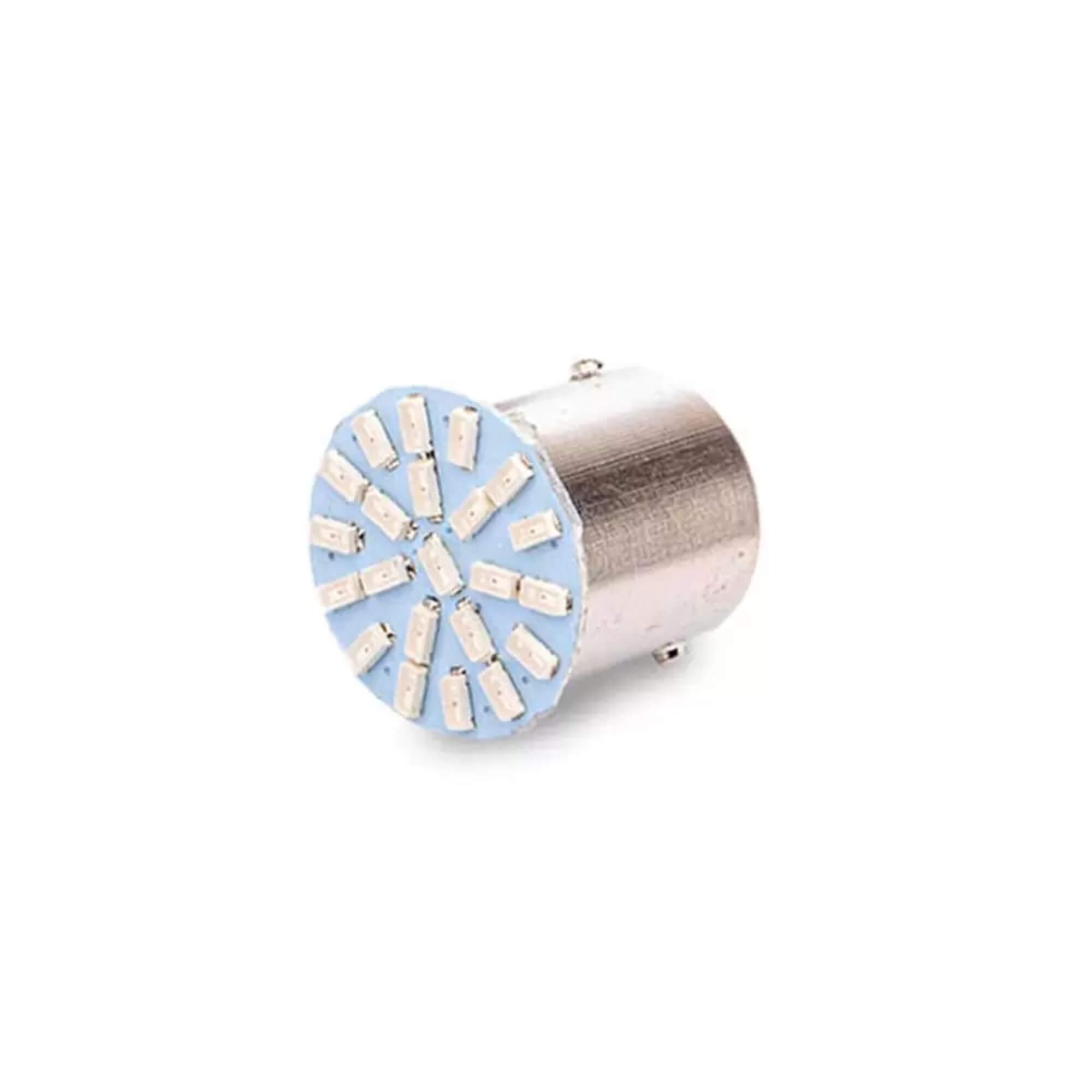 Par de Lâmpadas LED 67 Ba15S-3014-22SMD Amarela 1 Polo 12v Tarponn - TP-5013