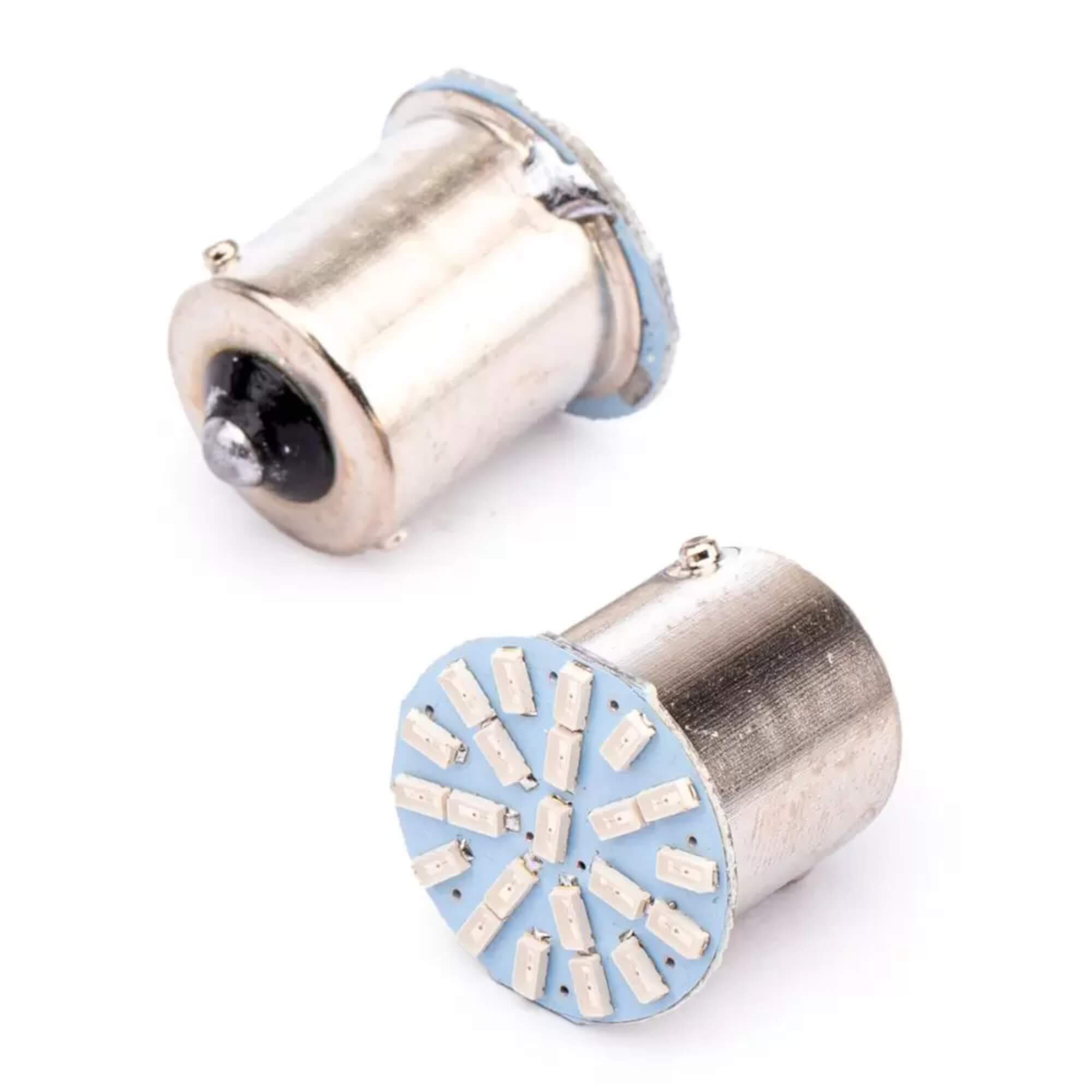Par de Lâmpadas LED 67 Ba15S-3014-22SMD Vermelha 1 Polo 12v Tarponn - TP-5014