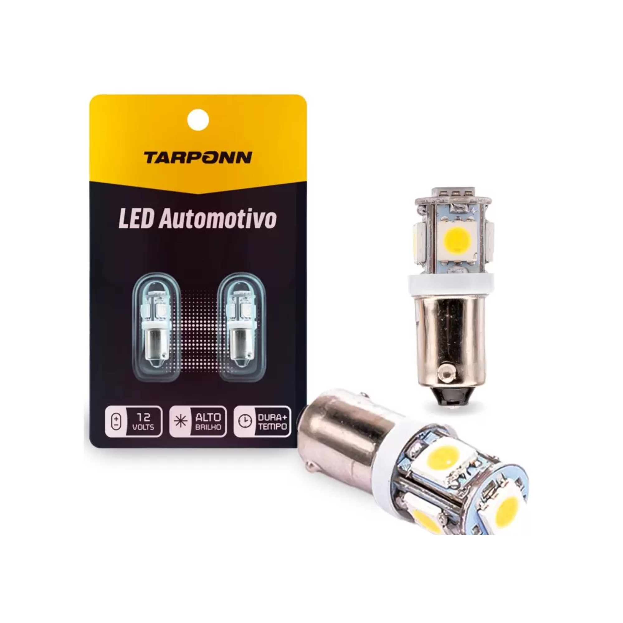 Par de Lâmpadas LED 69 Ba9S-5050-5SMD 12V 6000k Tarponn - TP-5008