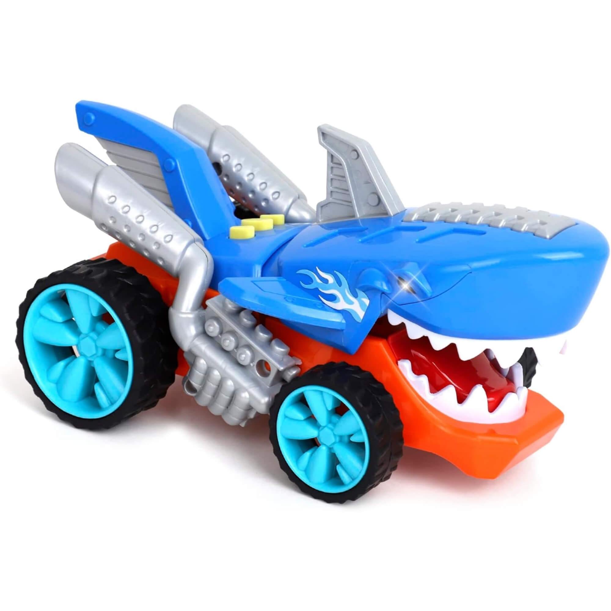 Brinquedo Infantil Hot Wheels Carro Tubarão com Luz e Som Multikids - BR2483