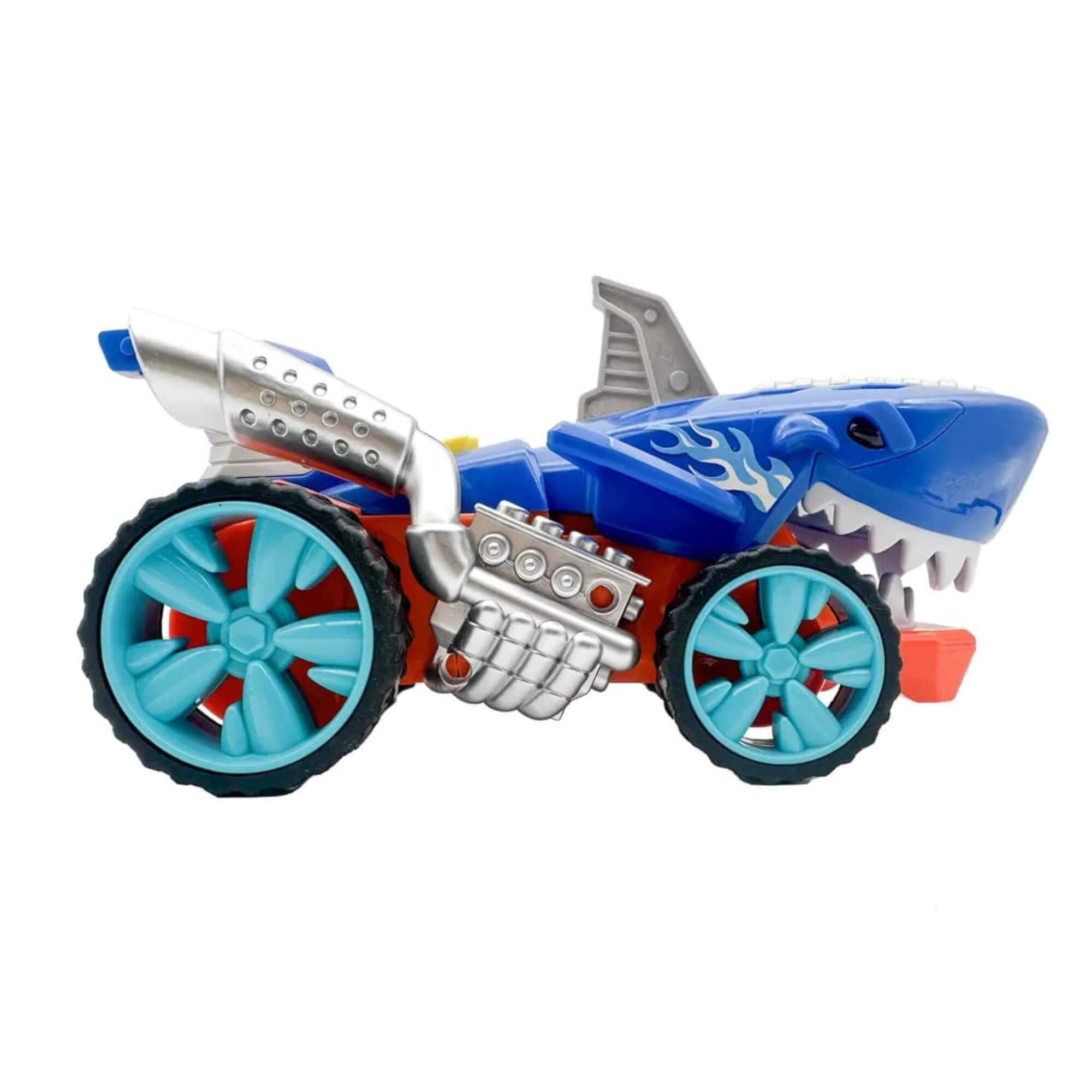 Brinquedo Infantil Hot Wheels Carro Tubarão com Luz e Som Multikids - BR2483