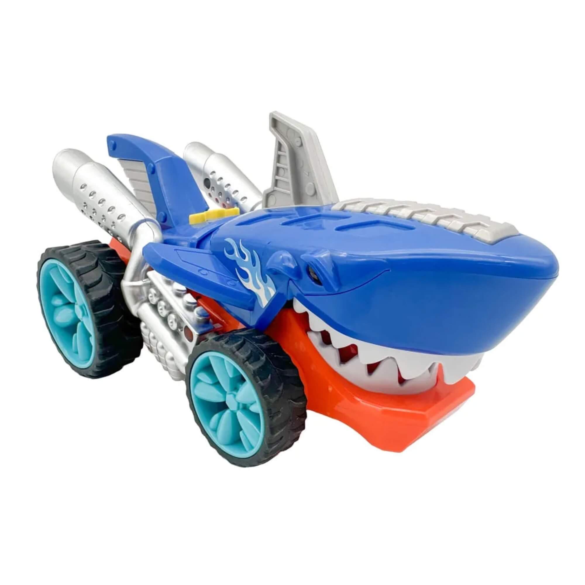 Brinquedo Infantil Hot Wheels Carro Tubarão com Luz e Som Multikids - BR2483