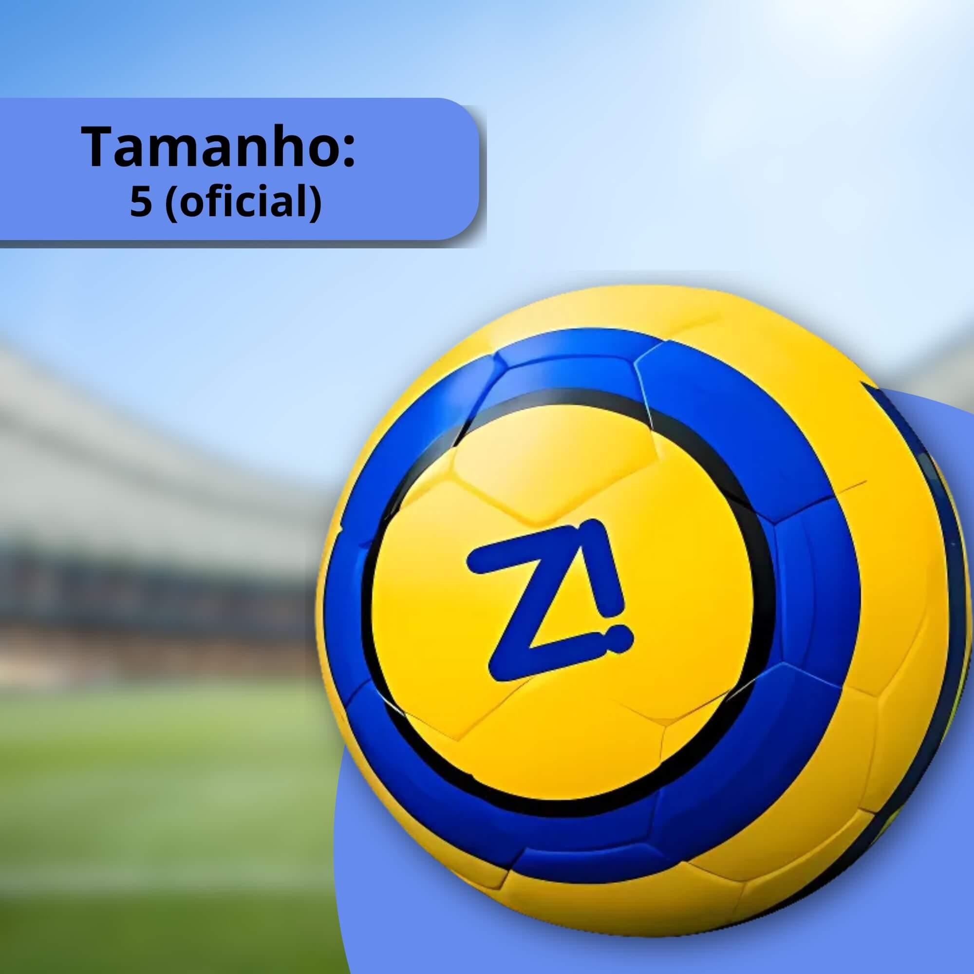 Bola de Futebol Tamanho 5 Oficial Modelo 4 Zippy Toys - 9239