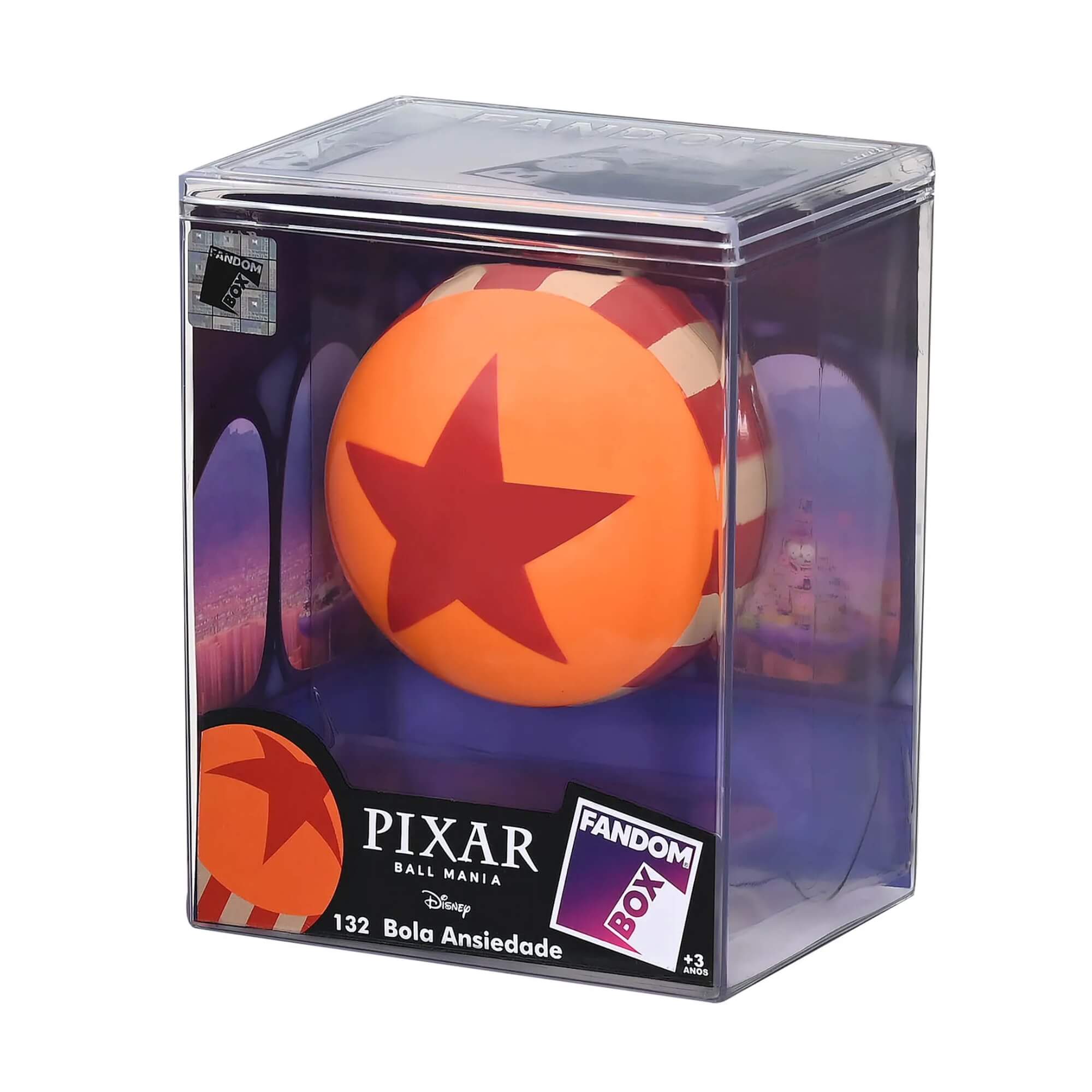 Fandom Box Bola Ansiedade - Colecionável Coleção Ball Mania Pixar Líder - 3560