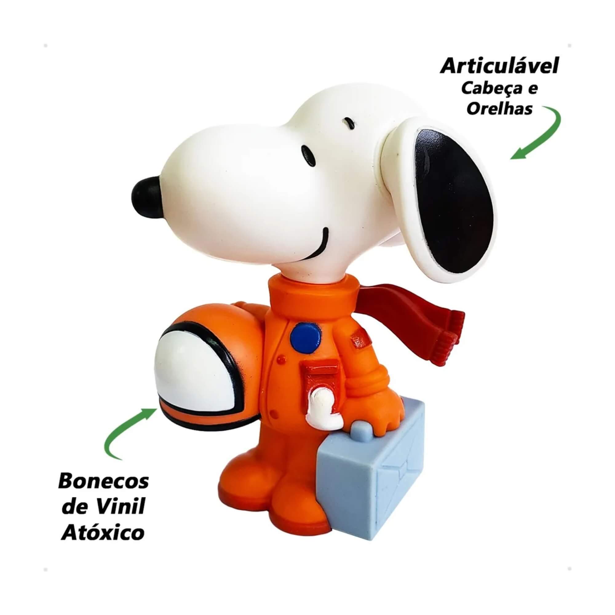 Fandom Box Peanuts - Snoopy Astronauta - Boneco Colecionável Coleção 75 Anos Líder - 3513