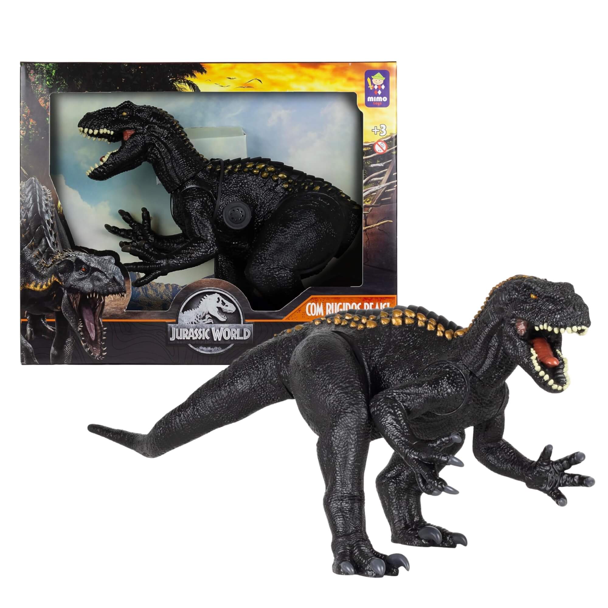Brinquedo Infantil Boneco Gigante Indoraptor Jurassic World c/ Som Mimo Toys - 0747