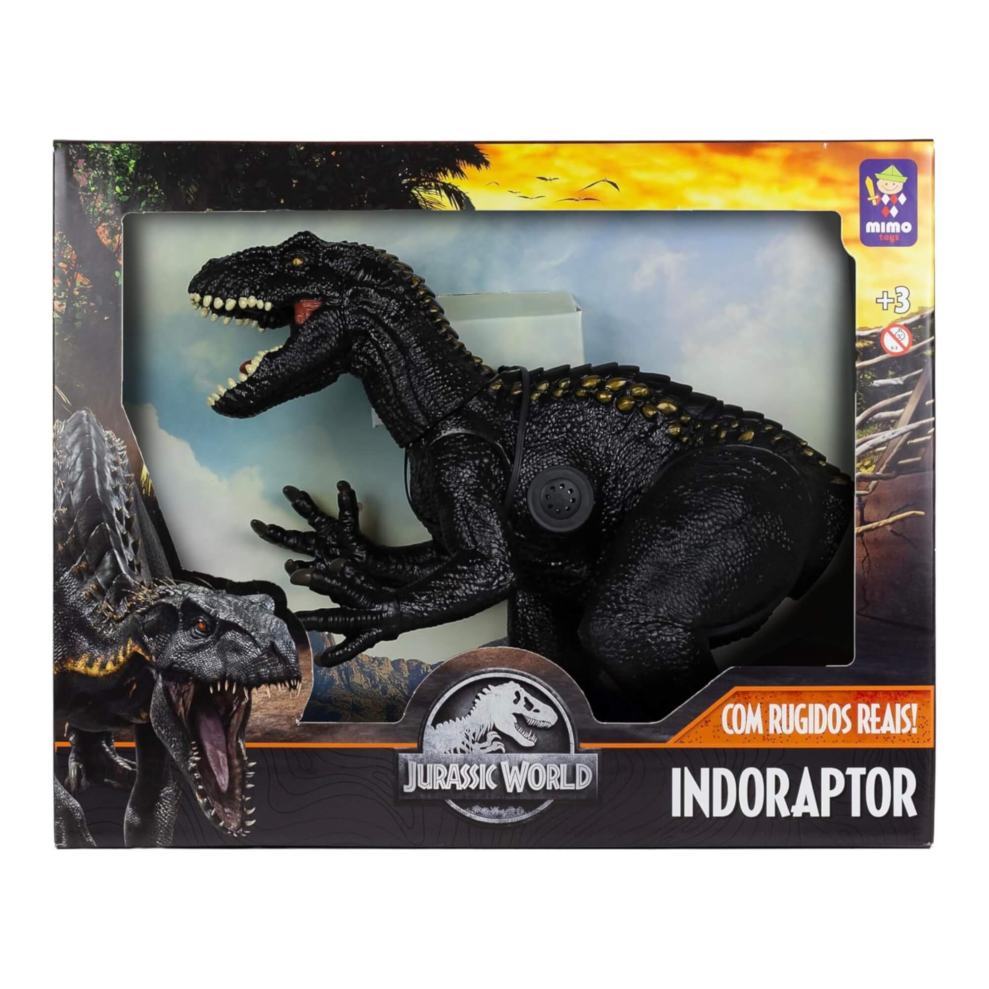 Brinquedo Infantil Boneco Gigante Indoraptor Jurassic World c/ Som Mimo Toys - 0747