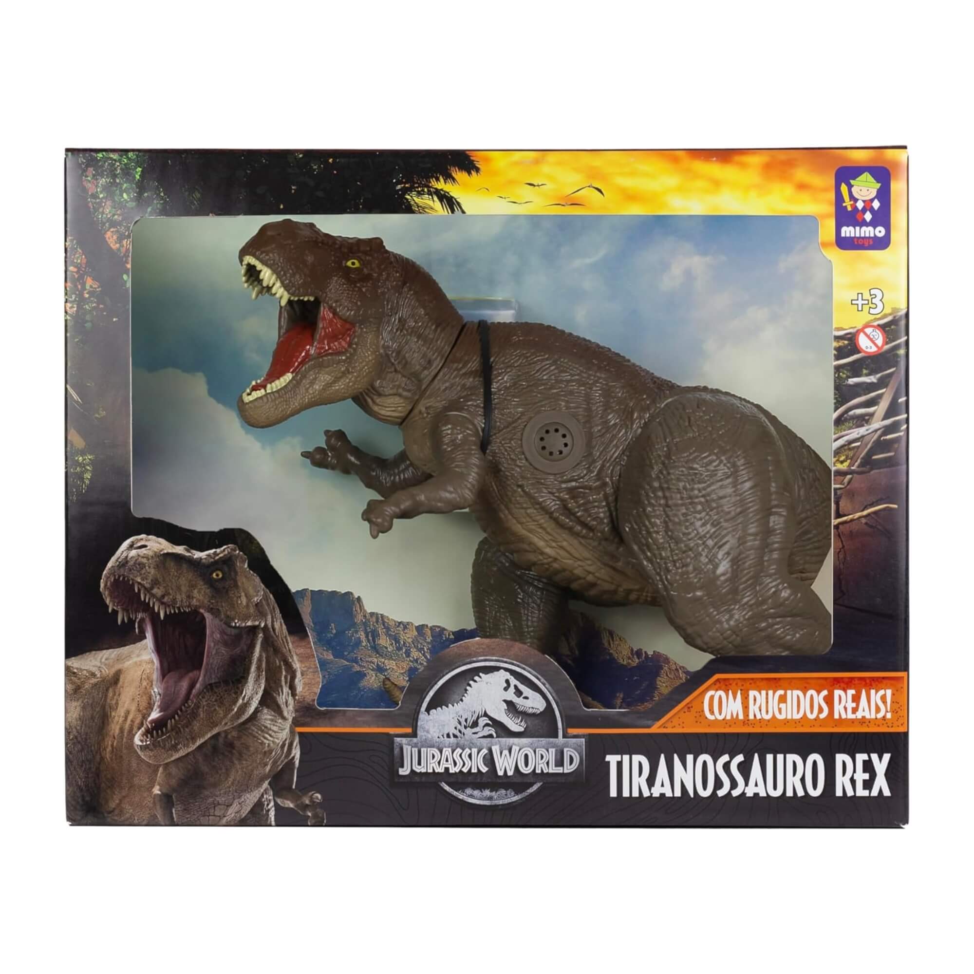 Brinquedo Infantil Boneco T-Rex Jurassic World Gigante c/ Som Mimo Toys - 0749