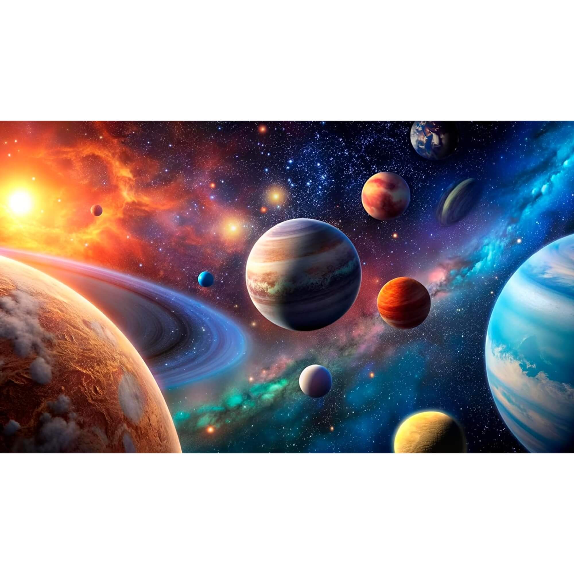 Quebra-Cabeça Puzzle Peças da Imaginação Espaço Sideral 500 peças Mimo Toys - 2631