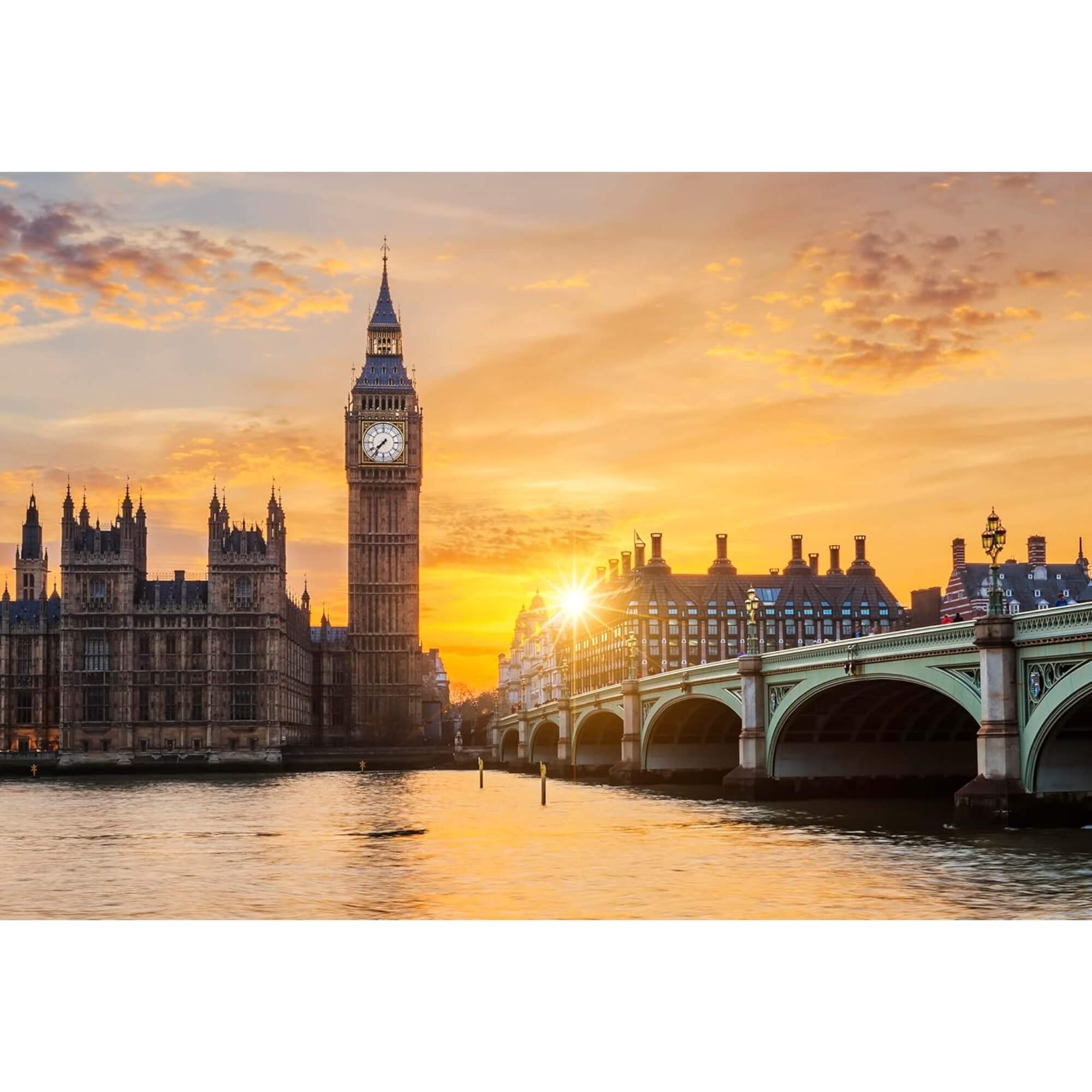 Quebra-Cabeça Puzzle Mundo em Peças Big Ben 500 peças Mimo Toys - 2647