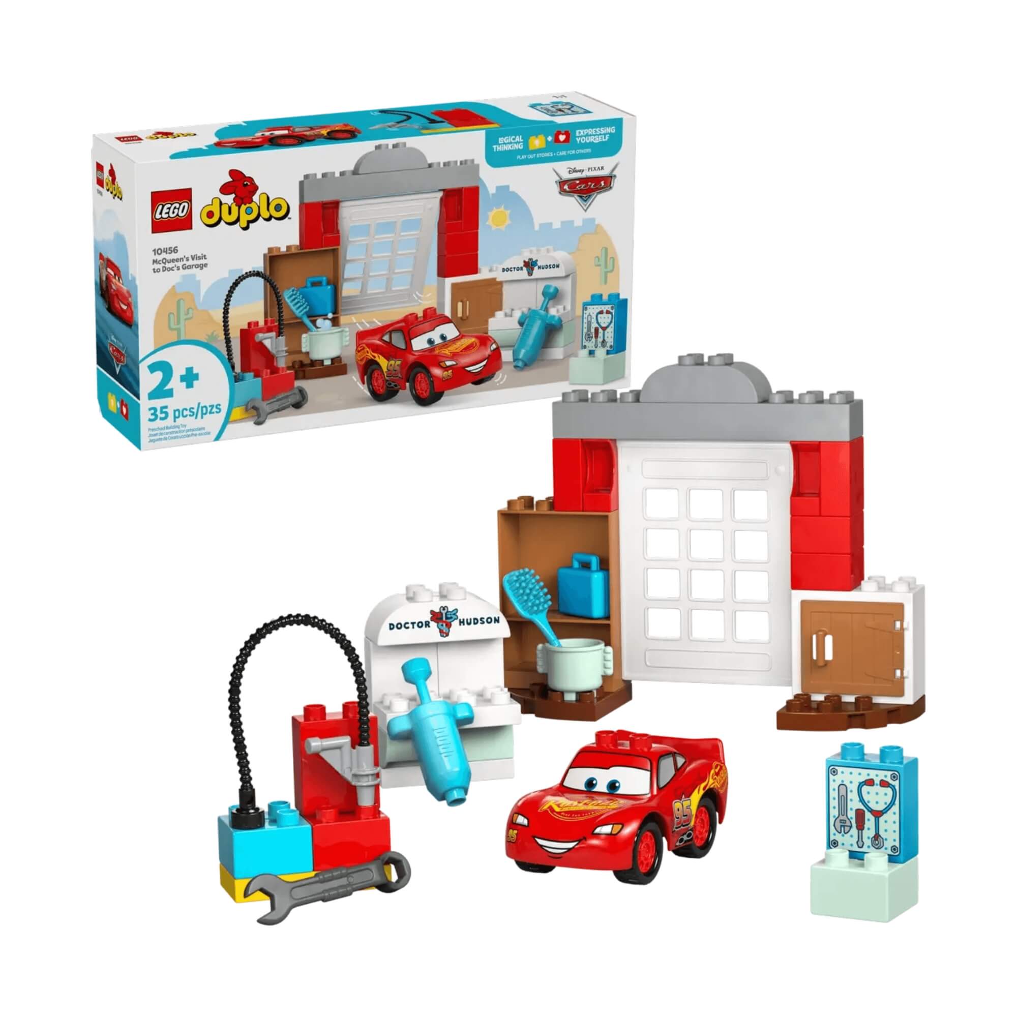 LEGO DUPLO - Visita de McQueen à Doc's Garage 35 peças - 4111110456