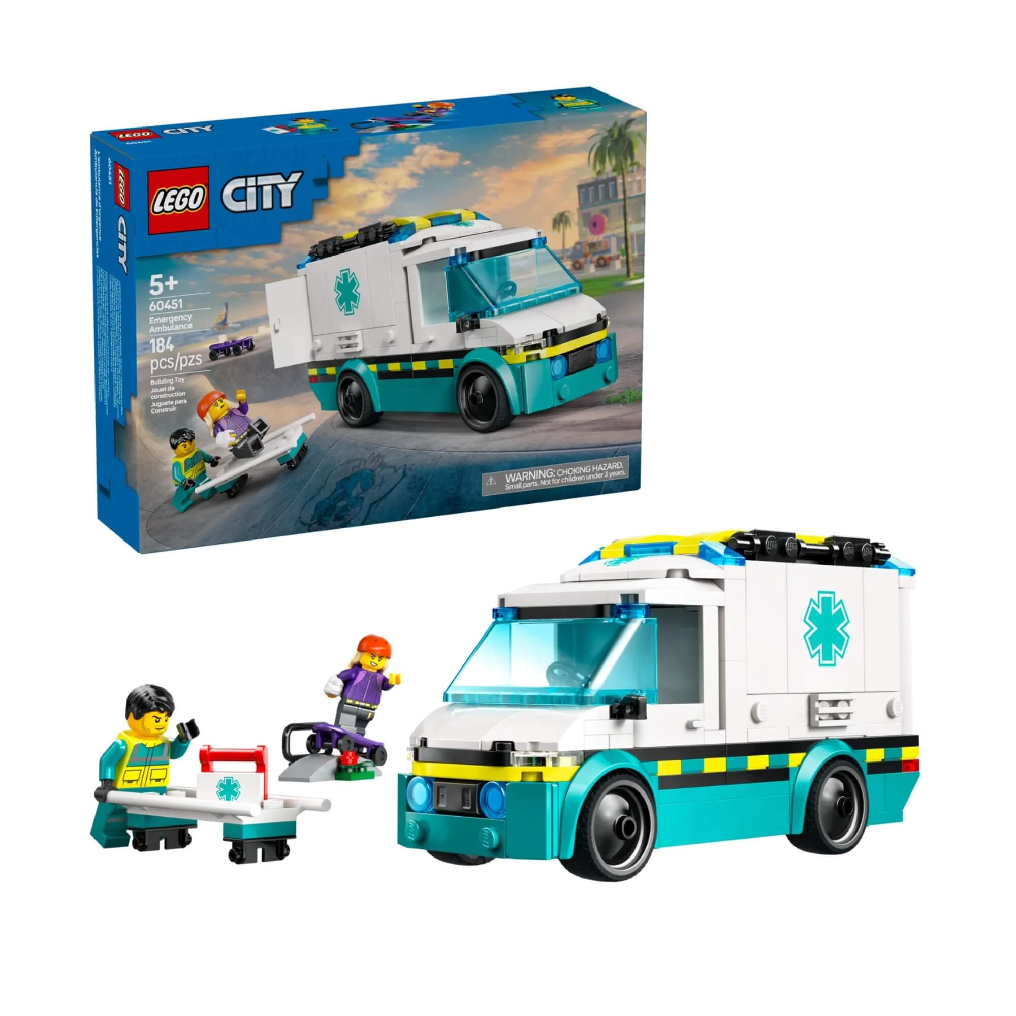 LEGO City - Ambulância de emergência com 184 peças - 4111160451