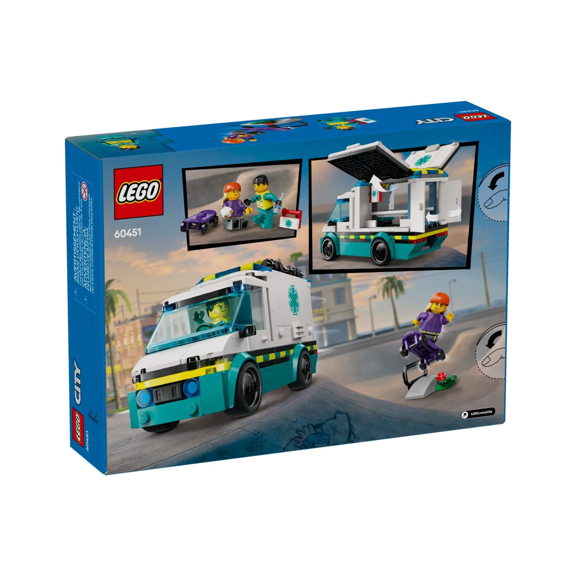 LEGO City - Ambulância de emergência com 184 peças - 4111160451