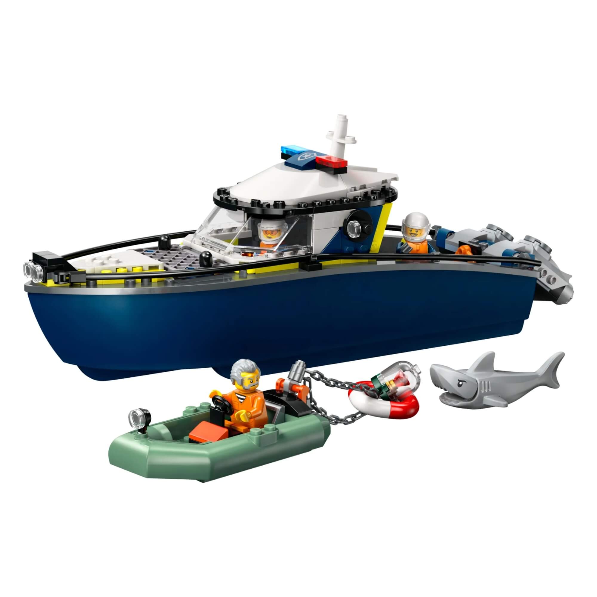 LEGO City - Perseguição de Barco Policial com 264 peças - 4111160456