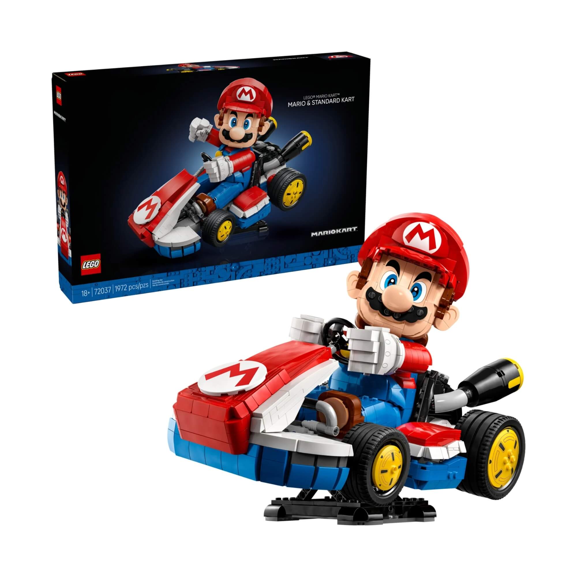 LEGO Super Mário - Mario Kart: Mario e Kart Padrão c/ 1972 peças - 4111172037
