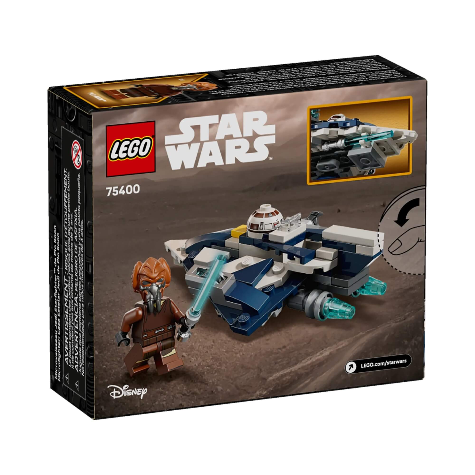 LEGO Star Wars - Microfighter Jedi Starfighter de Plo Koon com 89 peças - 4111175400