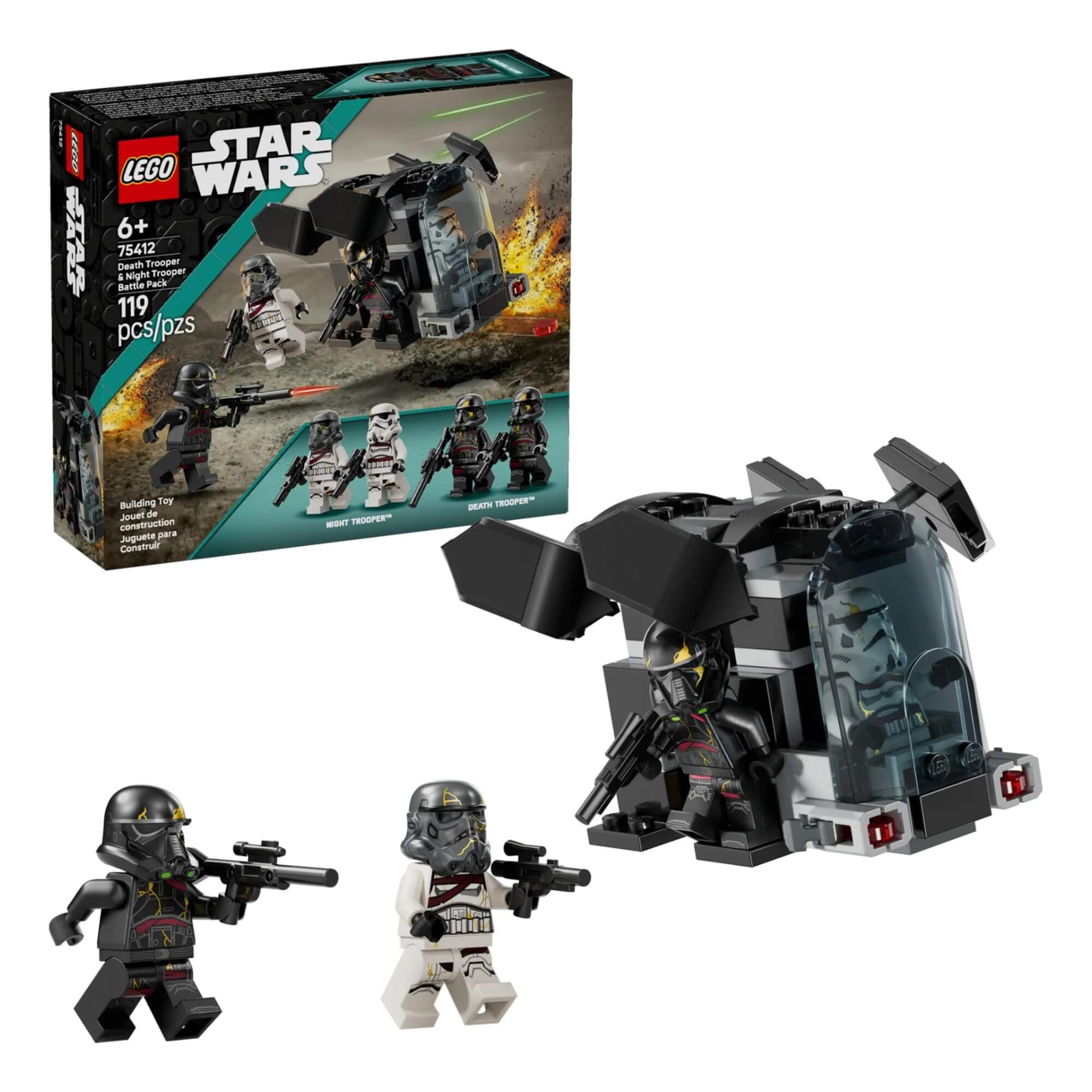 LEGO Star Wars - Pacote Death Trooper e Night Trooper com 119 peças - 4111175412