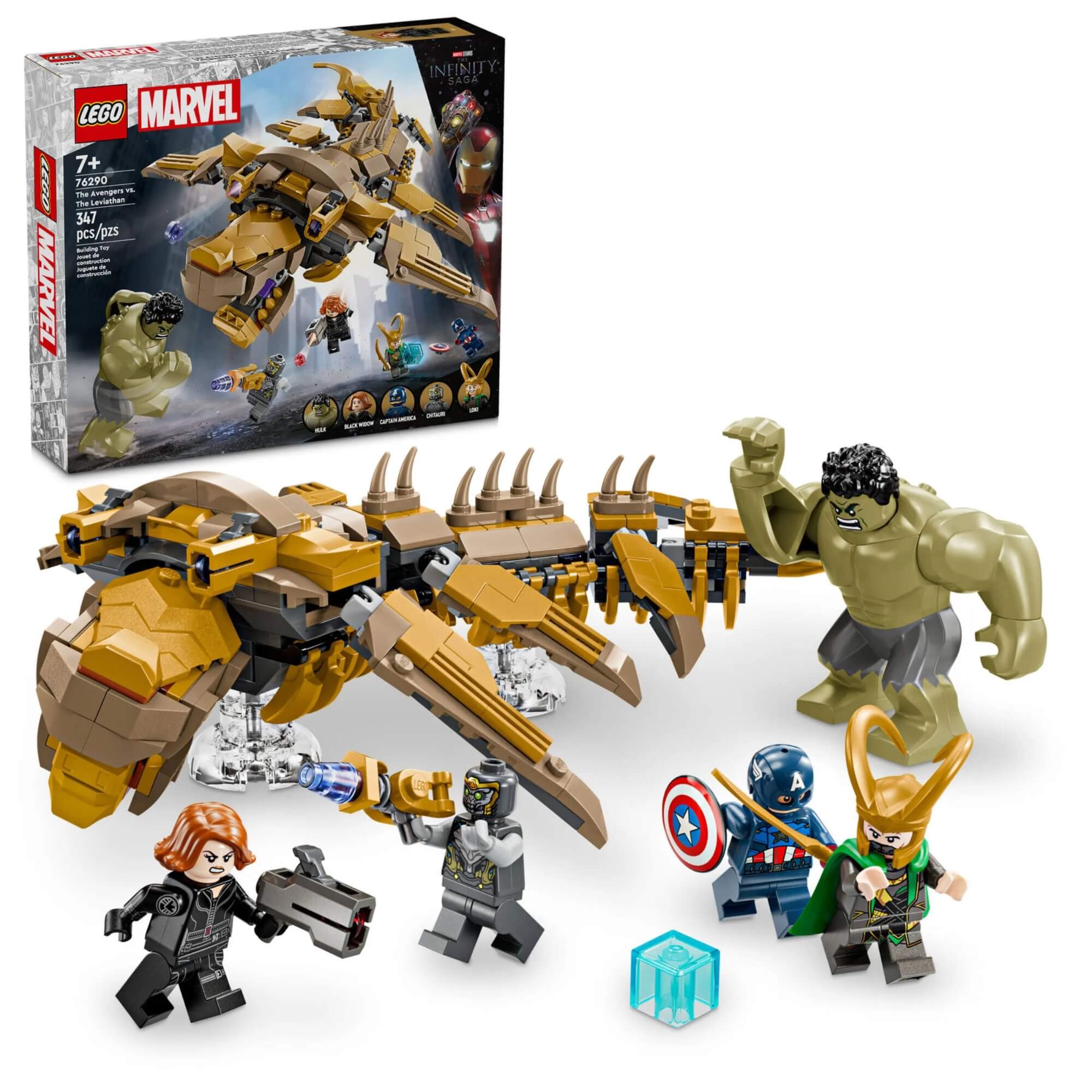 LEGO Marvel - Vingadores vs Leviatã c/ 347 Peças - 4111176290