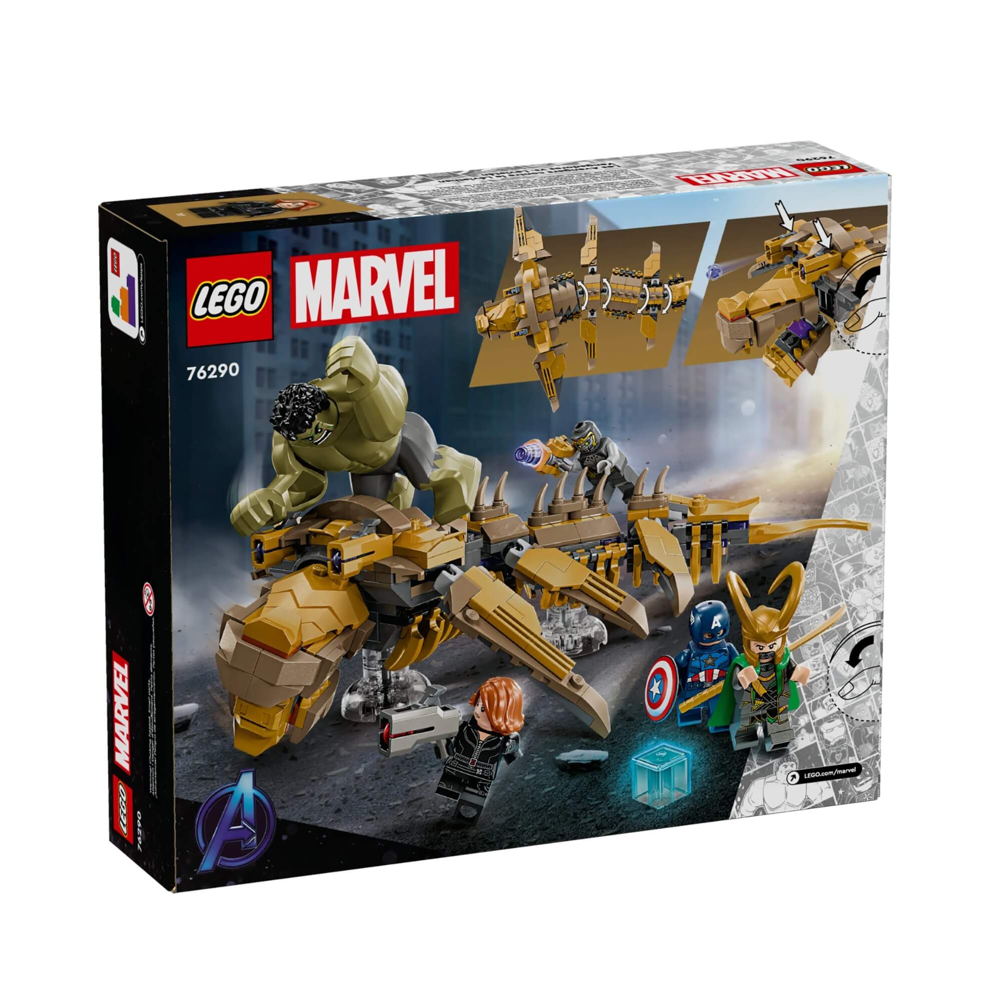 LEGO Marvel - Vingadores vs Leviatã c/ 347 Peças - 4111176290