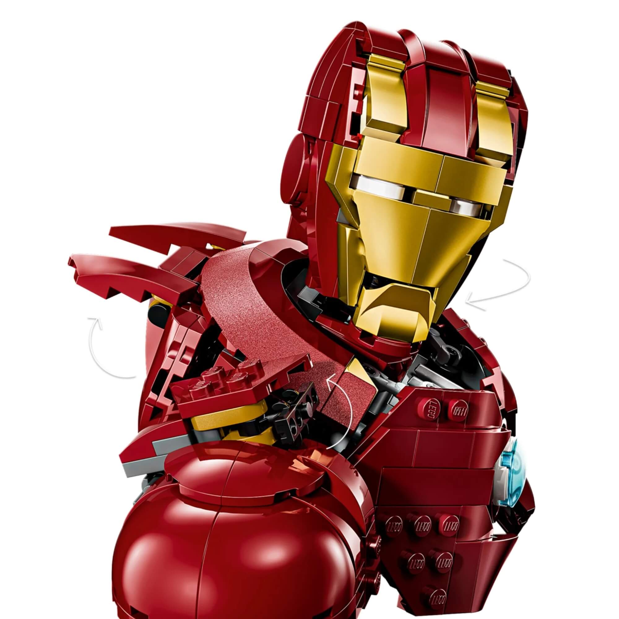 LEGO Marvel - Busto do Homem de Ferro MK4 com 436 peças - 4111176327