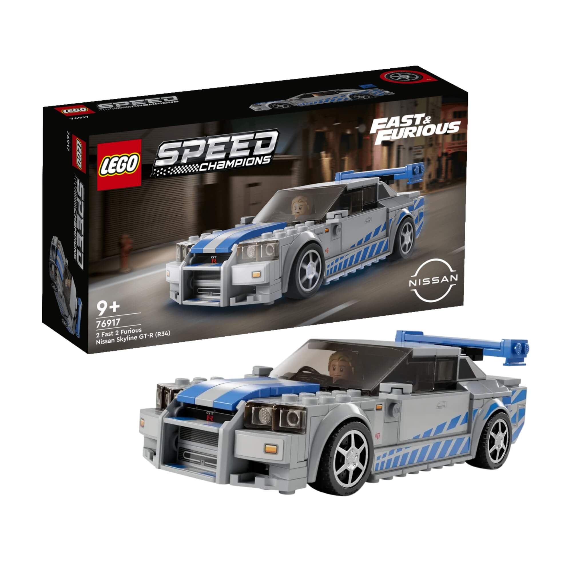 LEGO Speed Champions - Nissan Skyline GT-R de Velozes e Furiosos c/ 319 peças - 4111176917