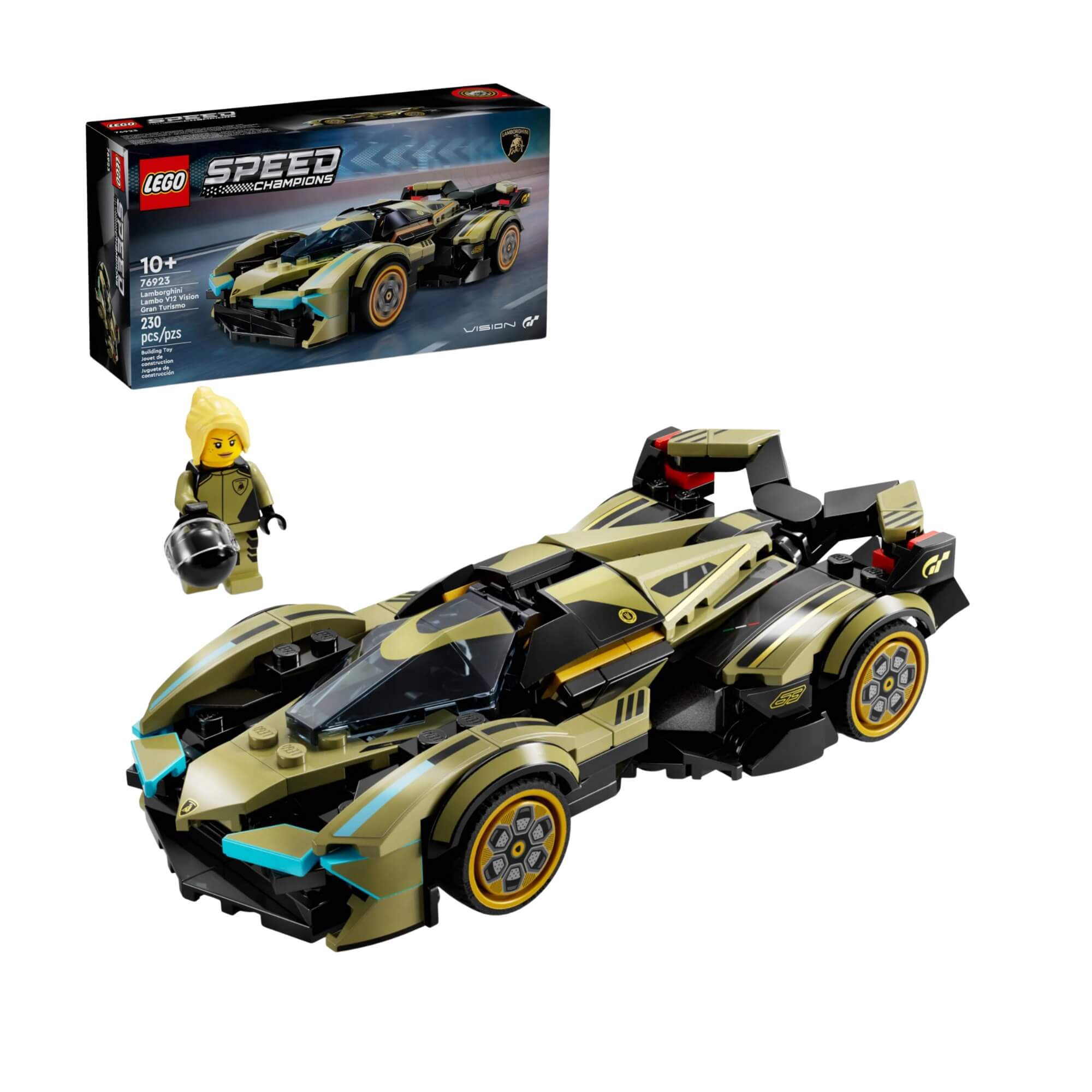 LEGO Speed Champions - Supercarro Lamborghini Lambo V12 Vision GT c/ 230 peças - 4111176923