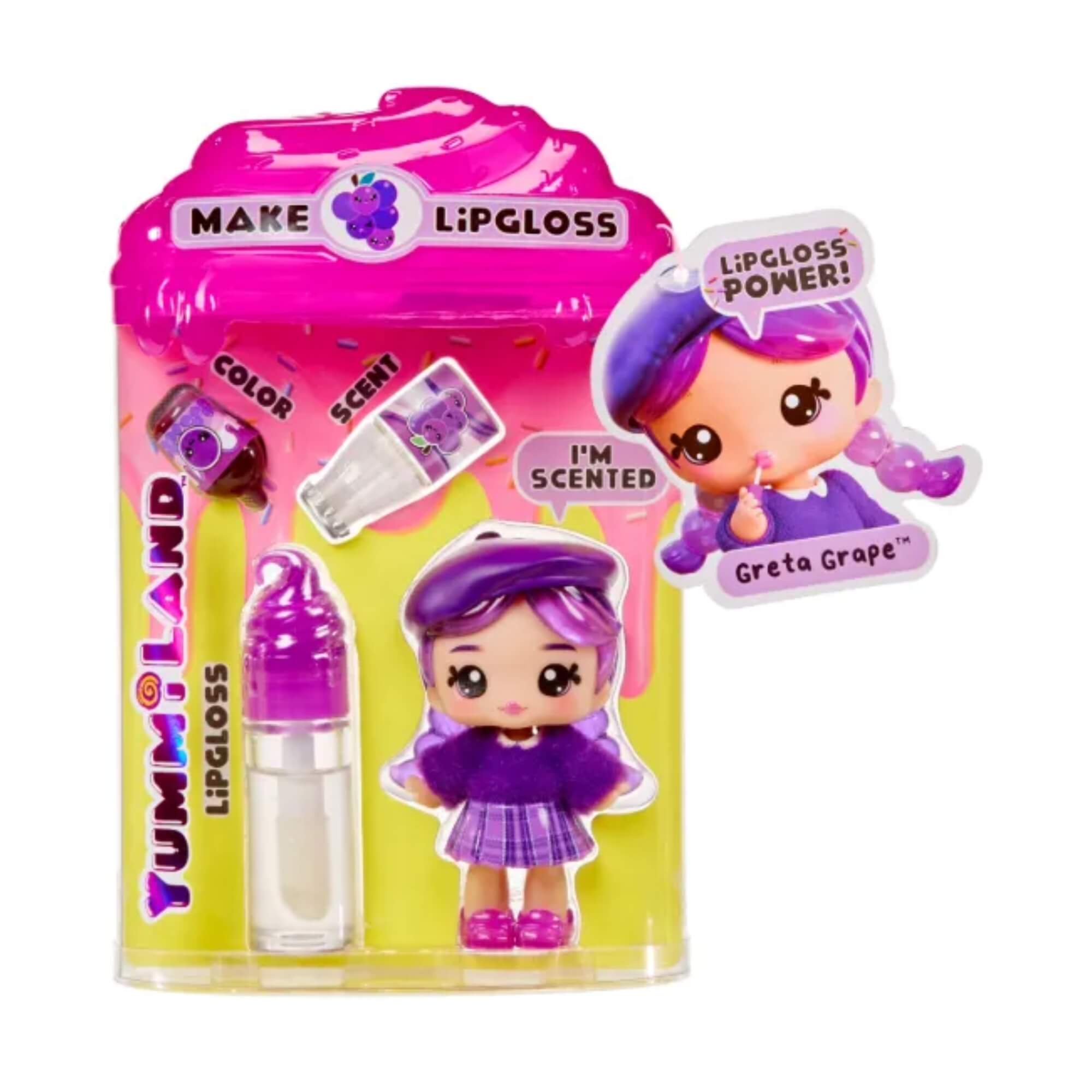 Boneca Yummiland Lipgloss - Greta Grape (Uva) MGA - 4222120773