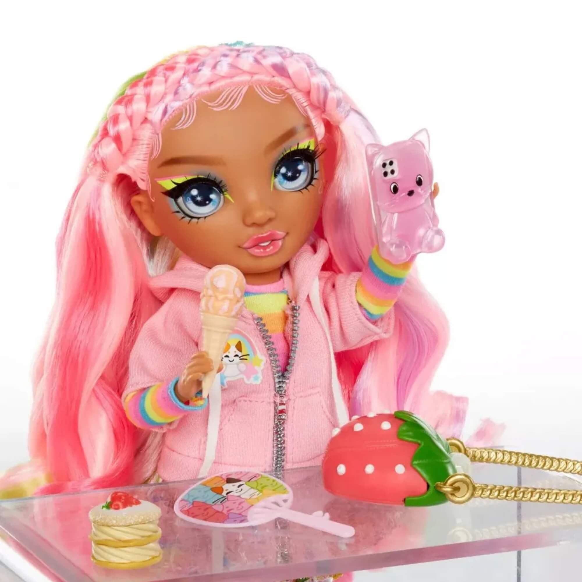Boneca Rainbow High Sparkle e Shine Fashion Dolls Rosetta (Pink) MGA - 4222427780
