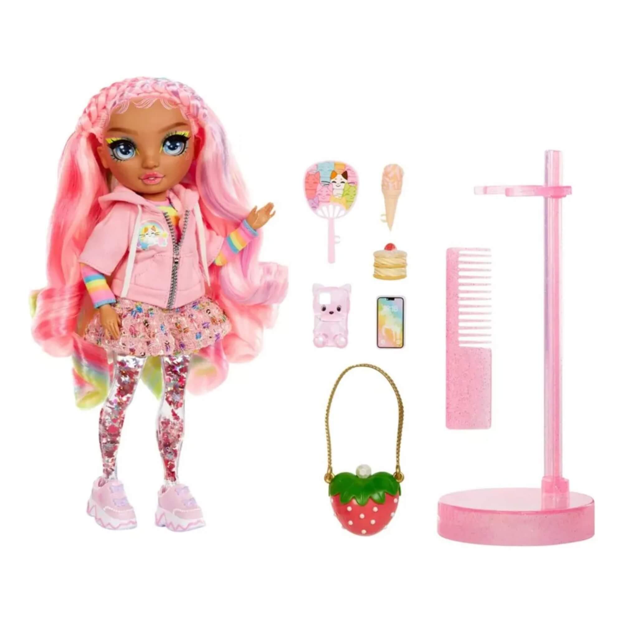 Boneca Rainbow High Sparkle e Shine Fashion Dolls Rosetta (Pink) MGA - 4222427780