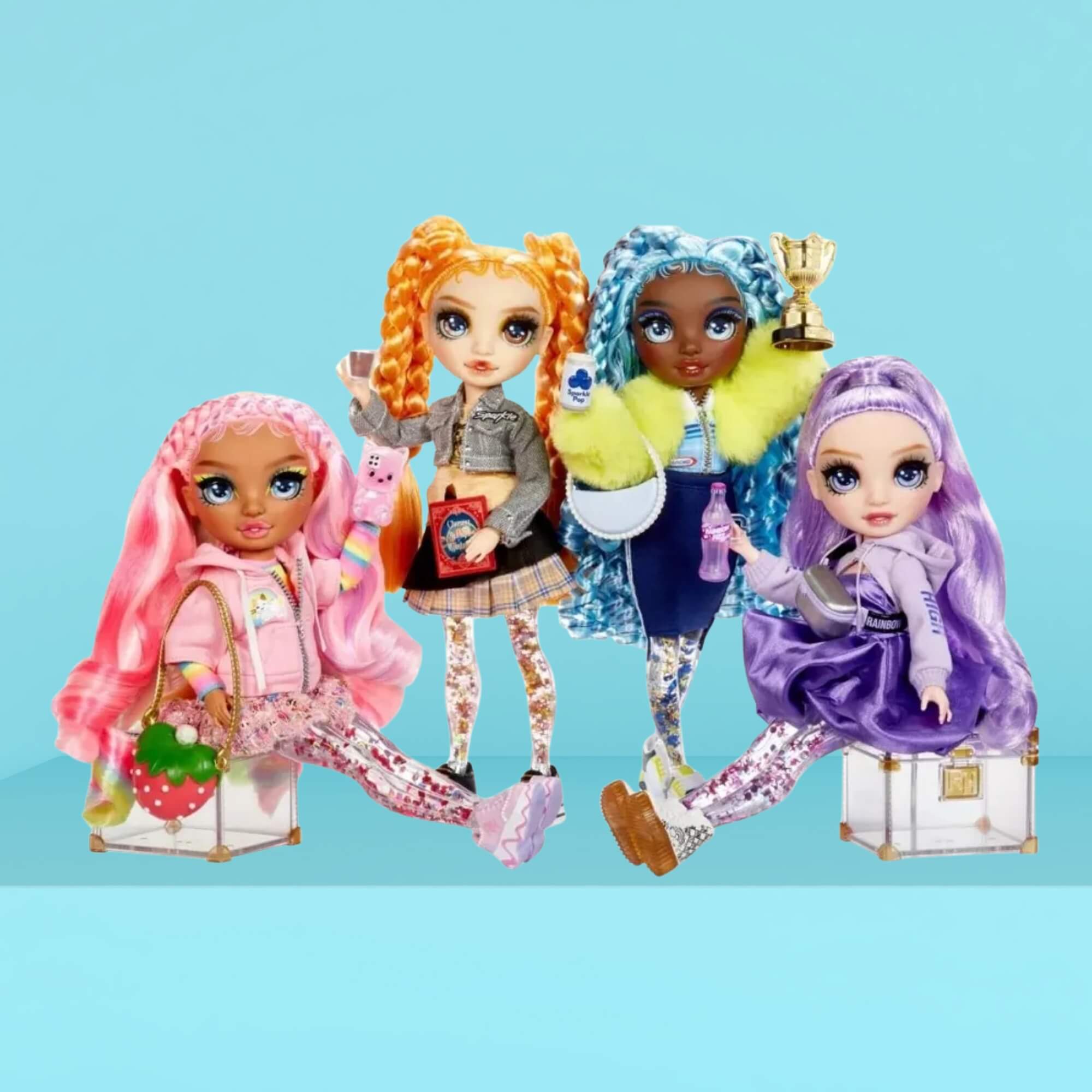 Boneca Rainbow High Sparkle e Shine Fashion Dolls Marina (Blue) MGA - 4222427797