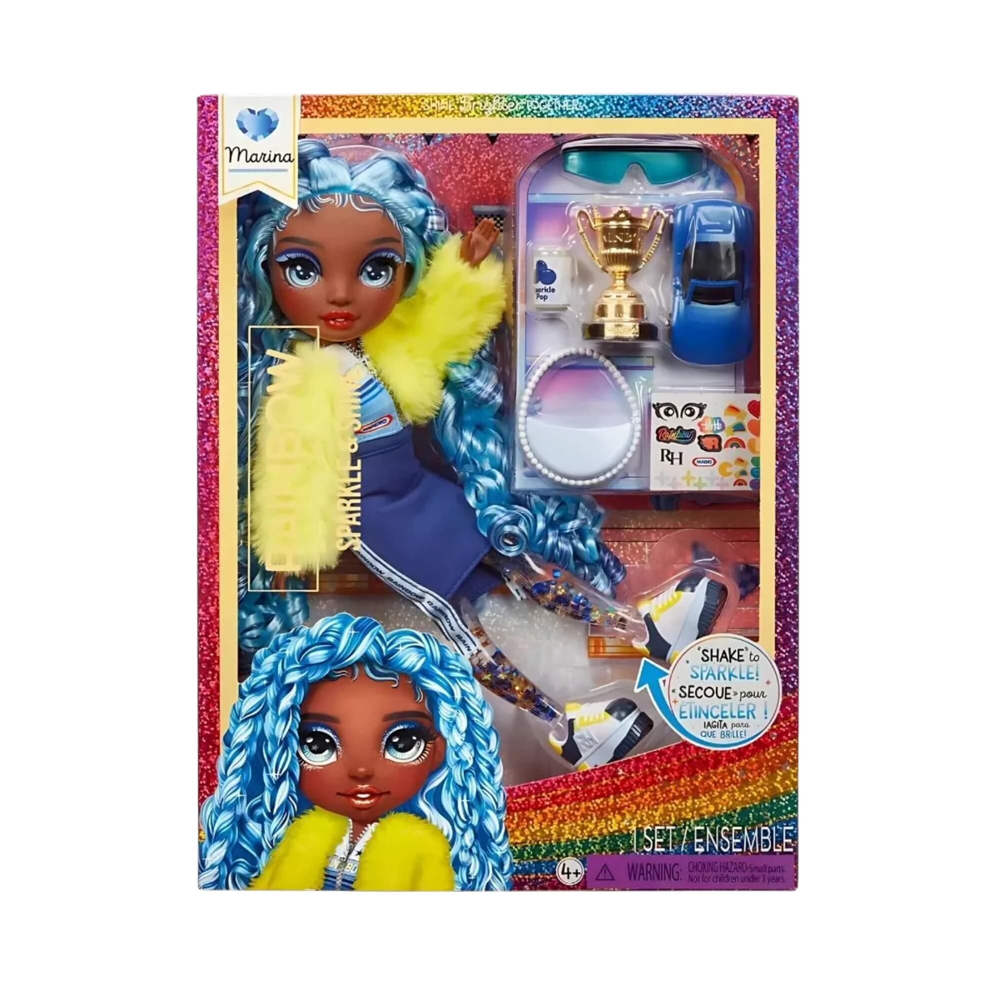Boneca Rainbow High Sparkle e Shine Fashion Dolls Marina (Blue) MGA - 4222427797