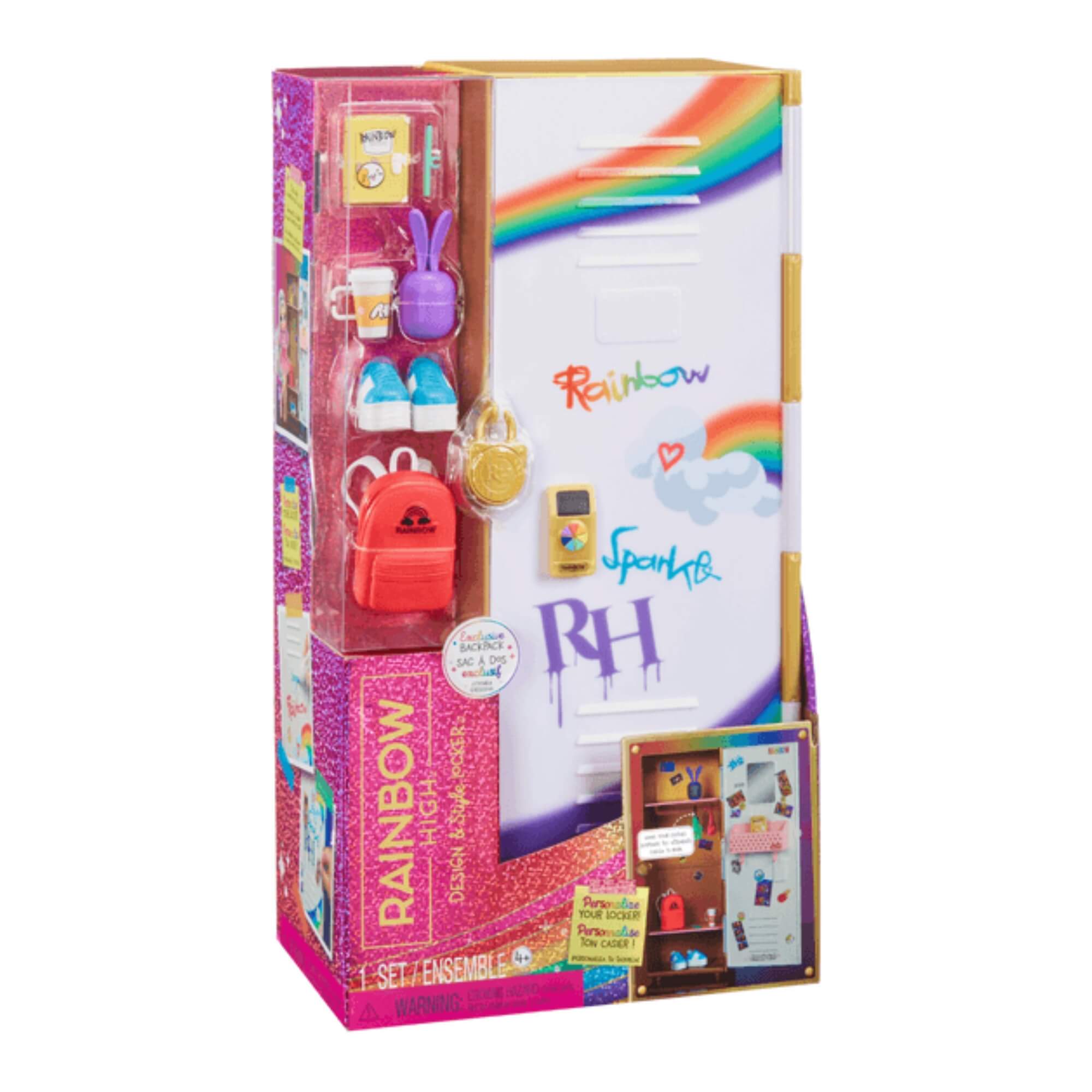 Brinquedo Infantil Rainbow High Design & Style - Playset Armário MGA - 4222507420