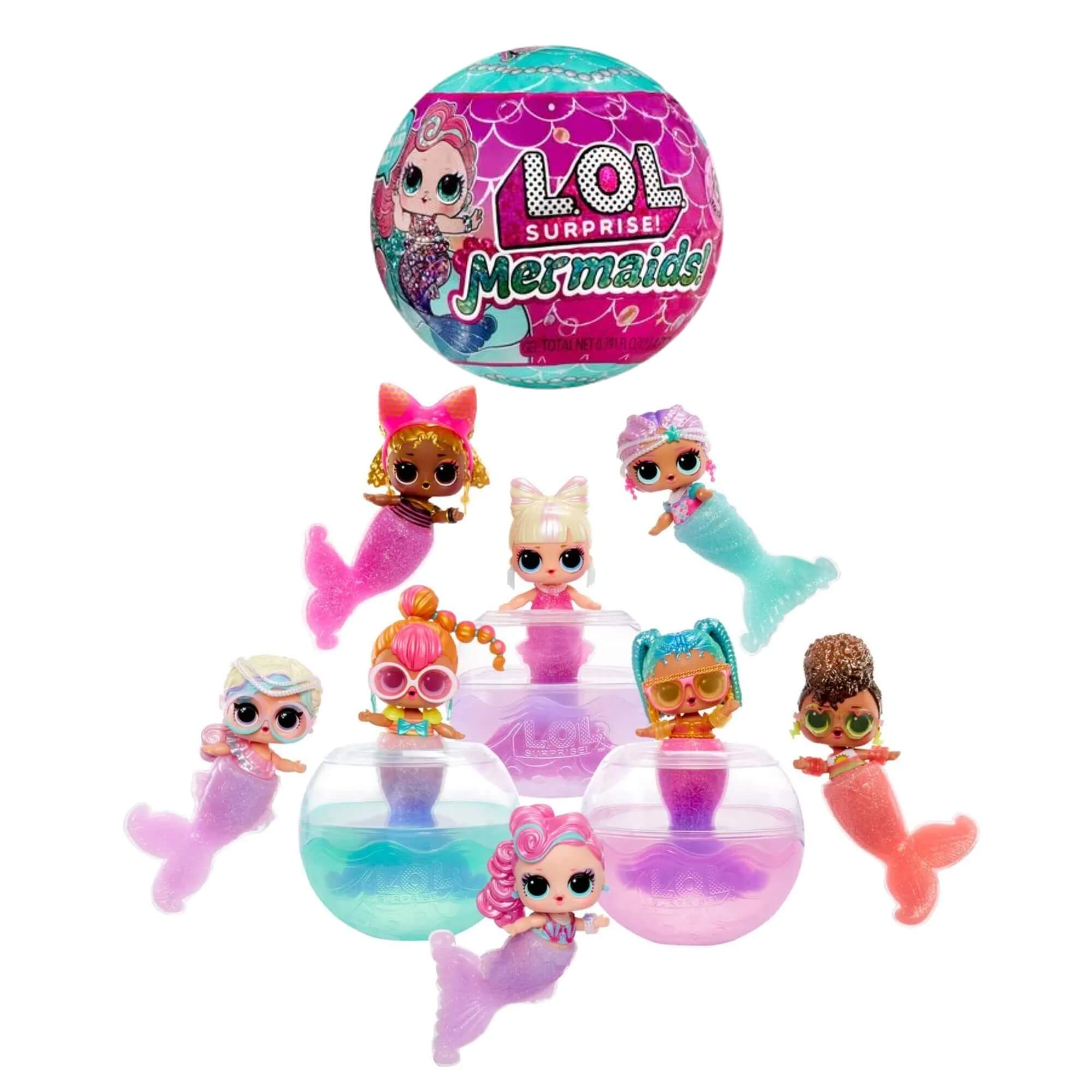 Boneca L.O.L. Surprise Mermaids Tots - Sortida e Unitária MGA - 4222510604