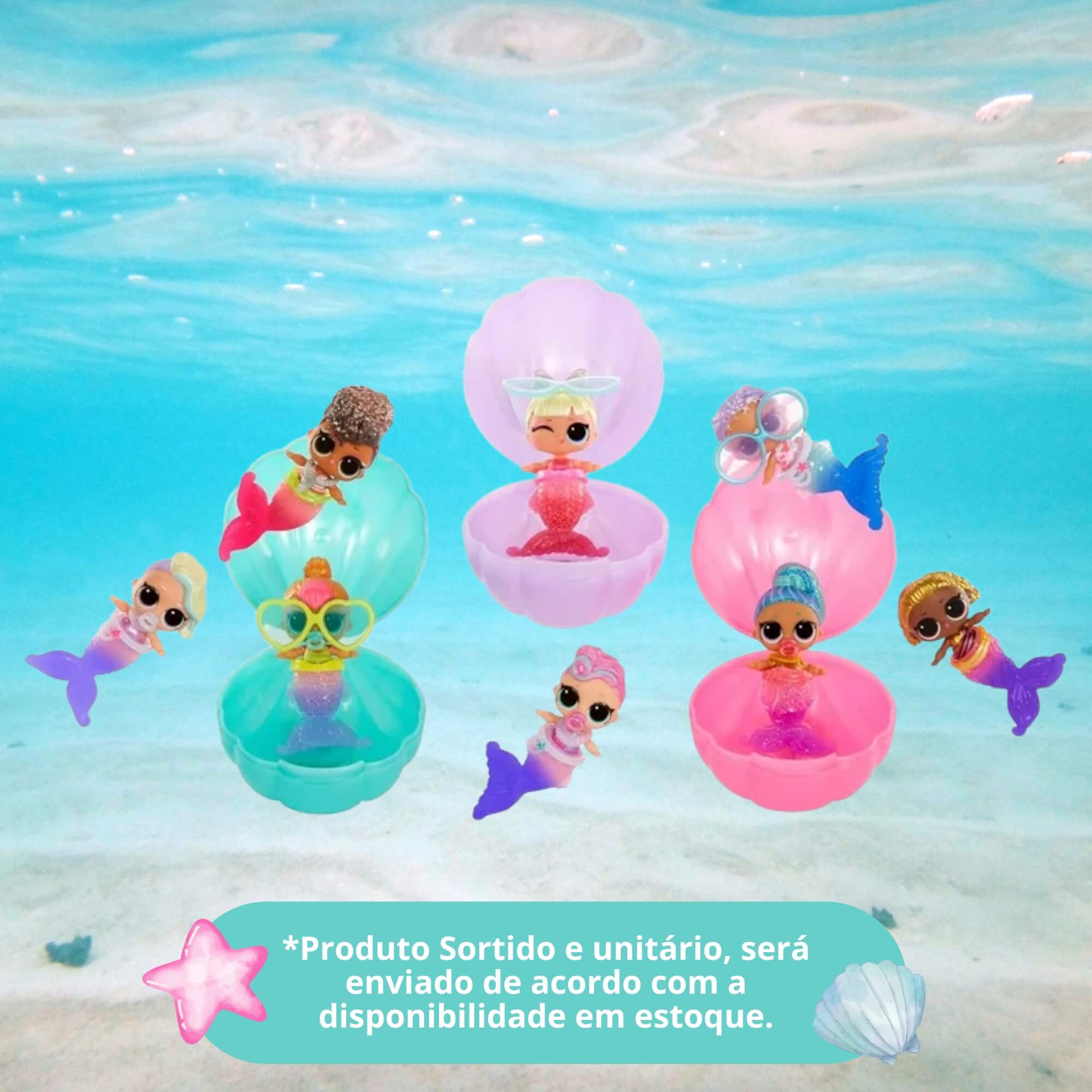 Boneca Infantil L.O.L. Surprise Mermaids Baby Sisters Sortida e Unitária MGA - 4222515760