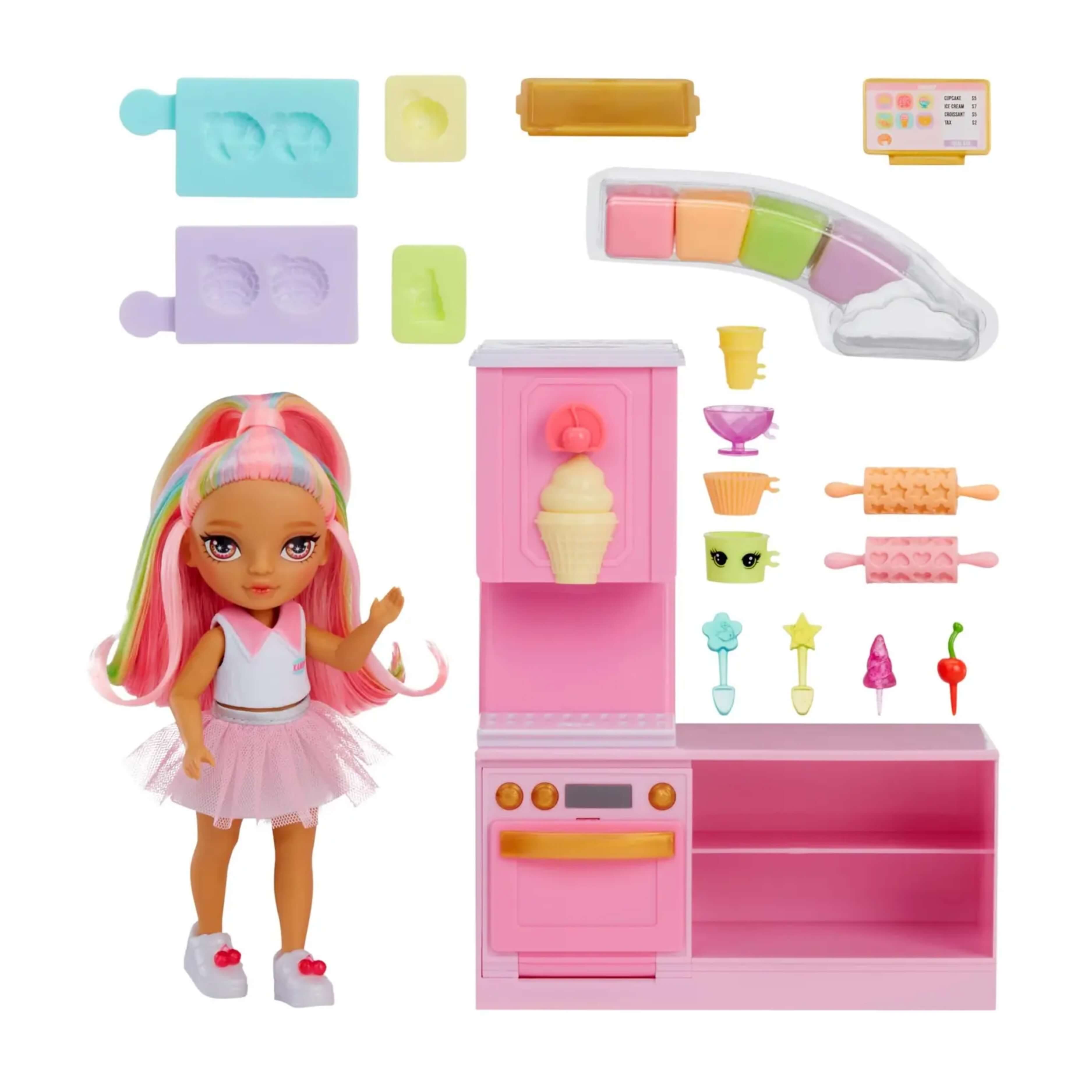 Brinquedo Infantil Playset Rainbow High Little Dessert Shop com Boneca Kandy MGA - 4222522058