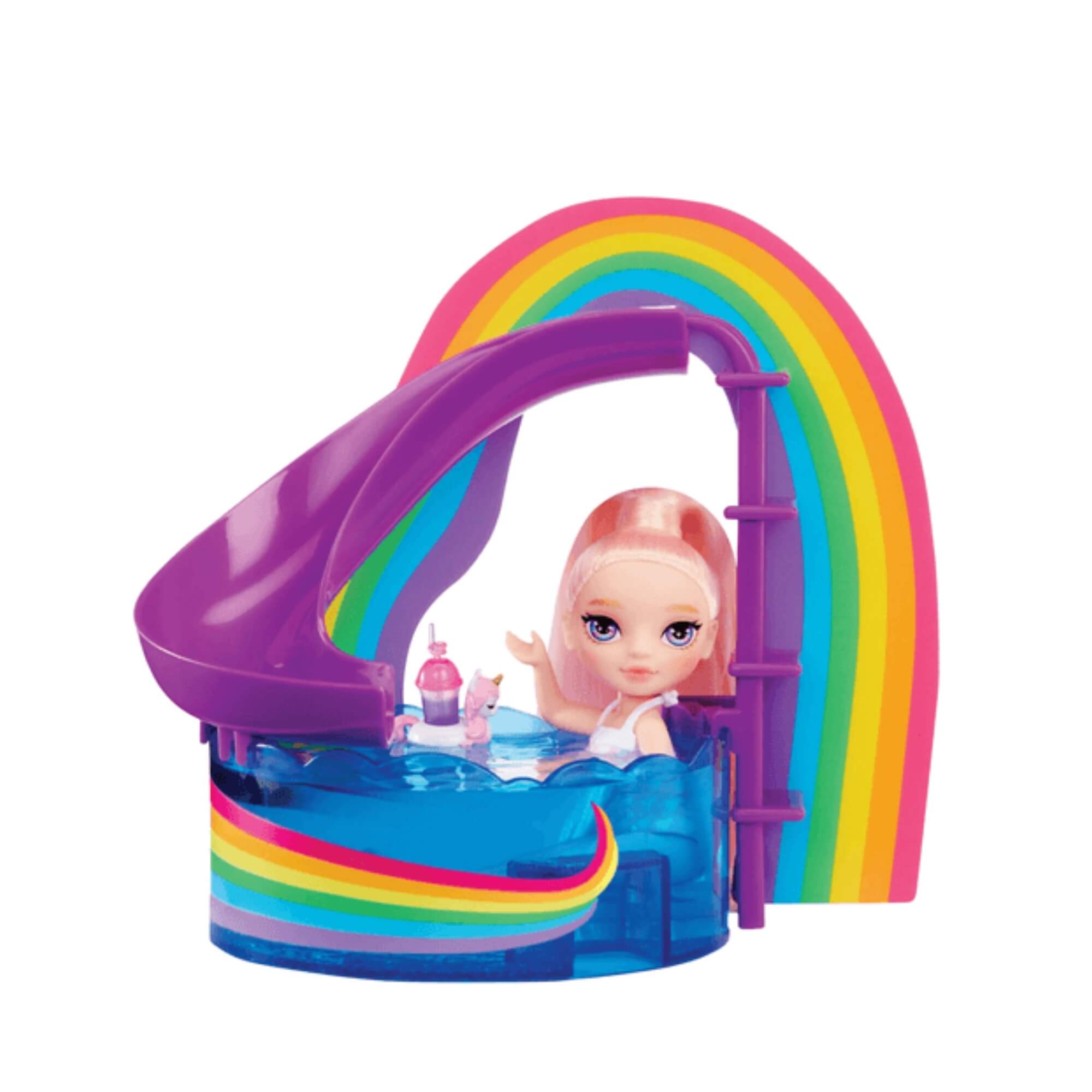 Brinquedo Infantil Playset Rainbow High Little Pool - Conjunto Blush MGA - 4222522249