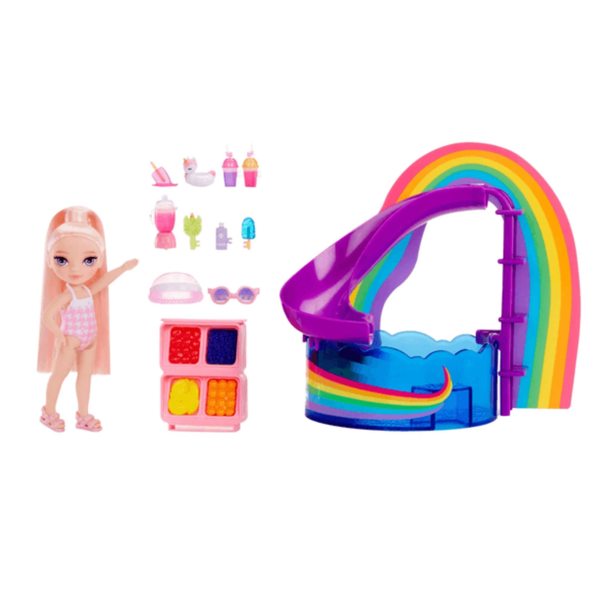 Brinquedo Infantil Playset Rainbow High Little Pool - Conjunto Blush MGA - 4222522249
