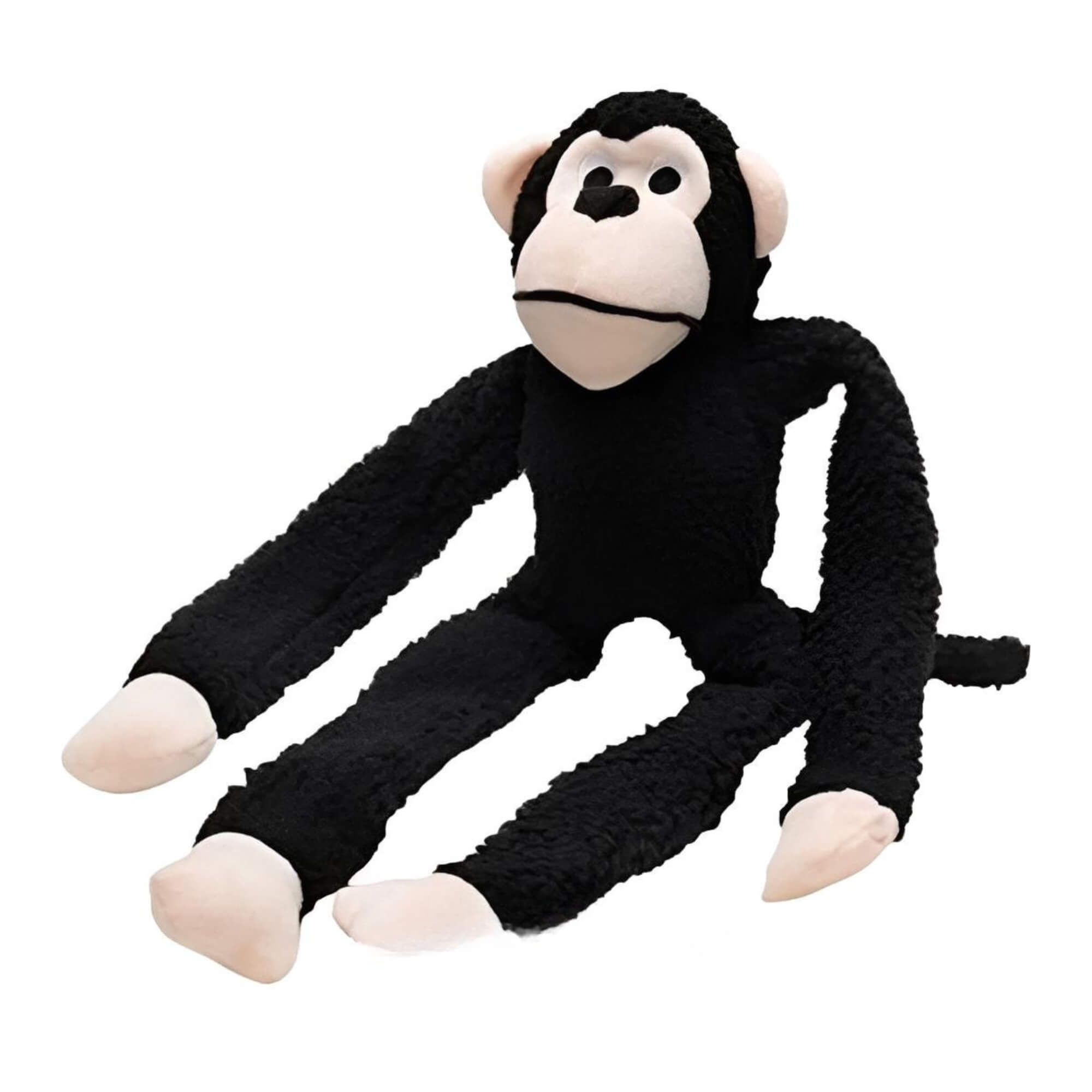 Mordedor Macaco de Pelúcia New Pop Preto Jambo Pets - 10990
