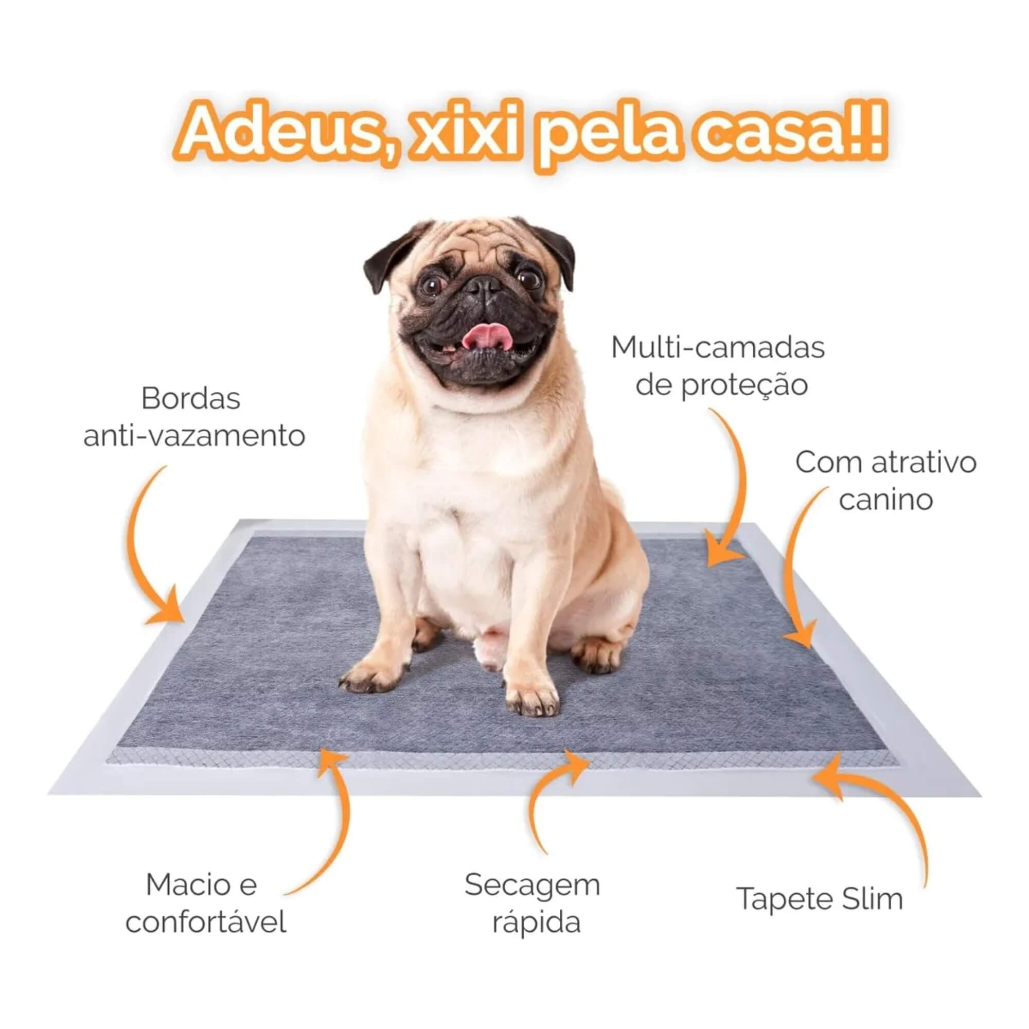 Tapete Higiênico Golden Premium para Cães 60x80 com 30 Unidades Jambo Pets - 10930