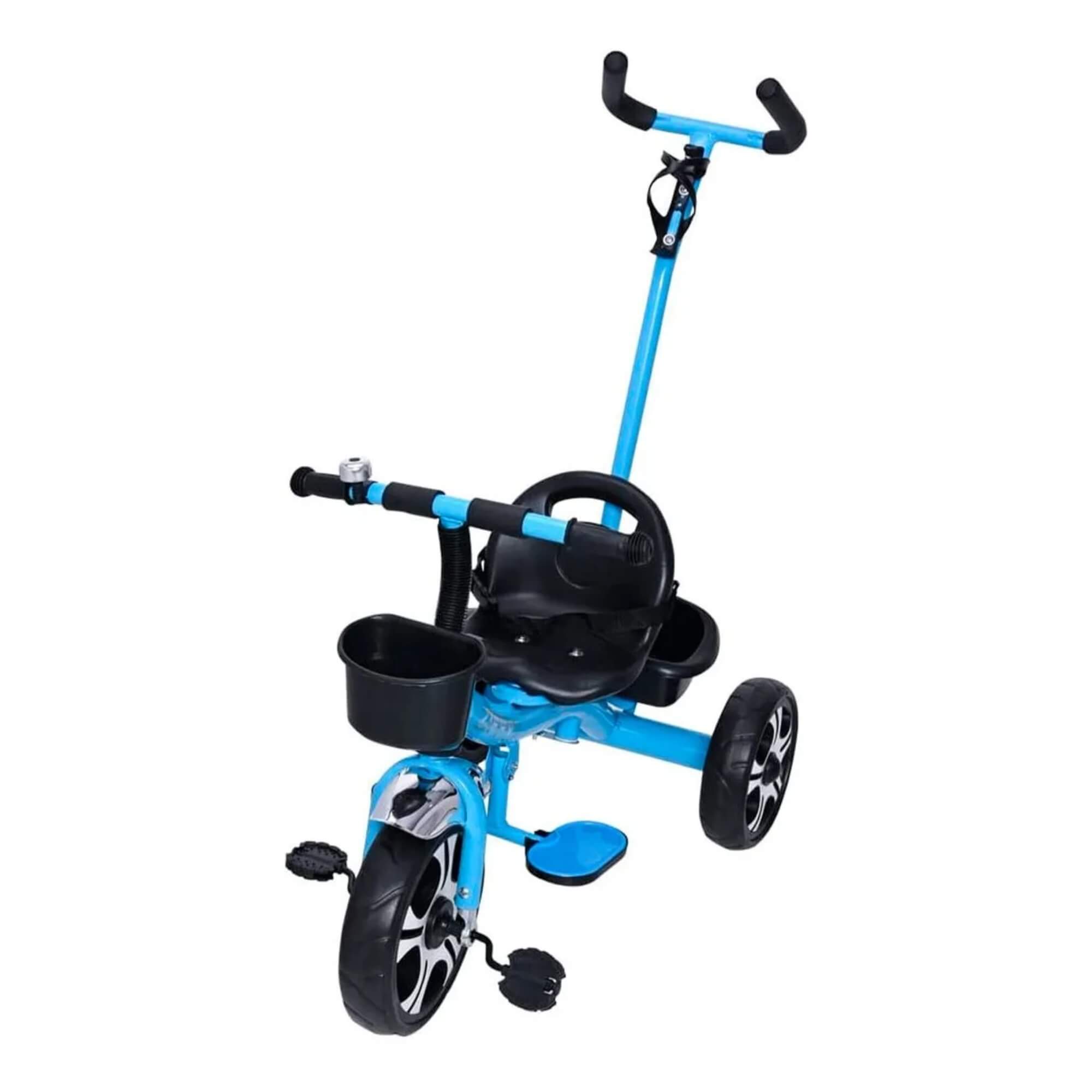 Triciclo Infantil com Apoiador Azul Zippy Toys - 7630